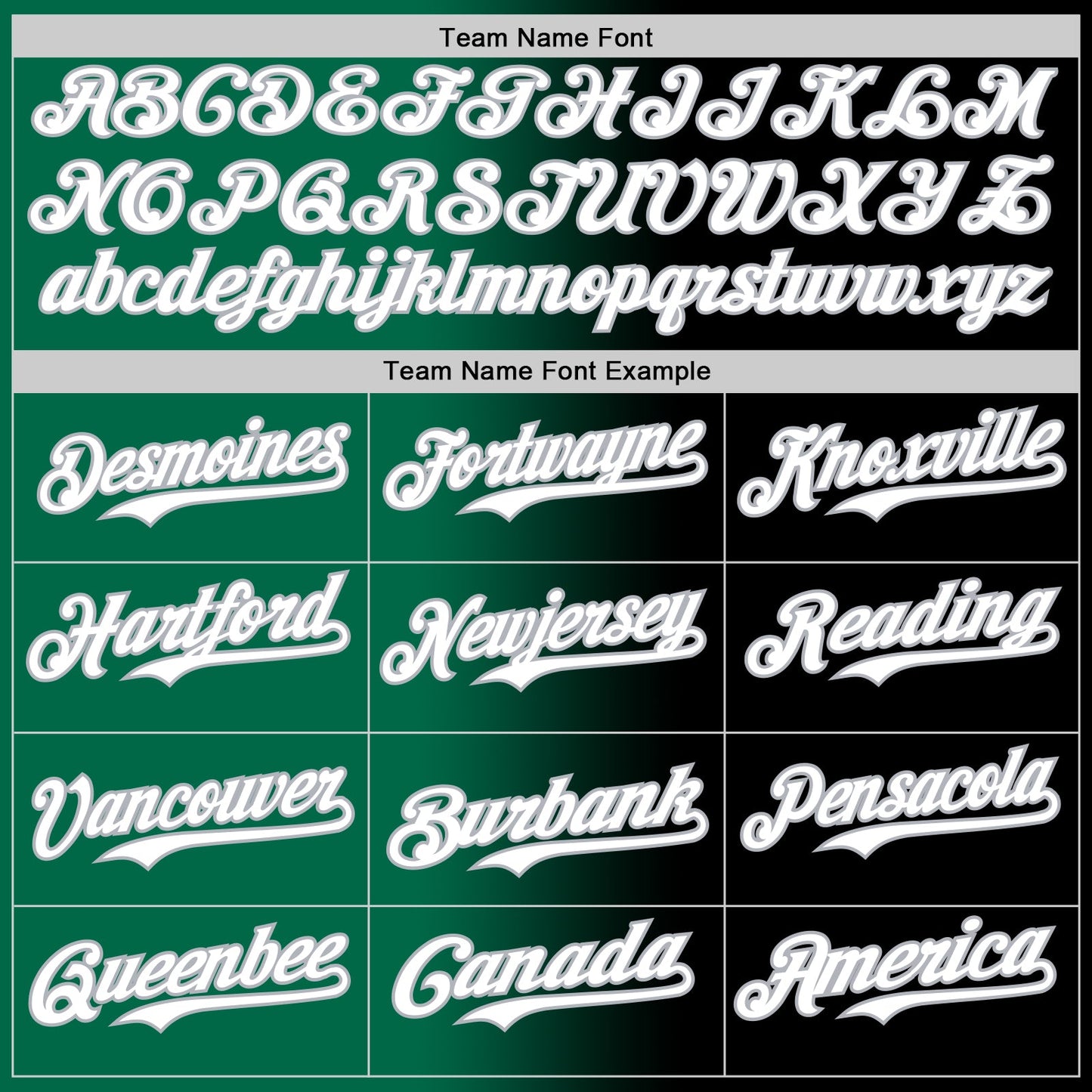Custom Black White Kelly Green-Gray Authentic Gradient Fashion Baseball Jersey view 4