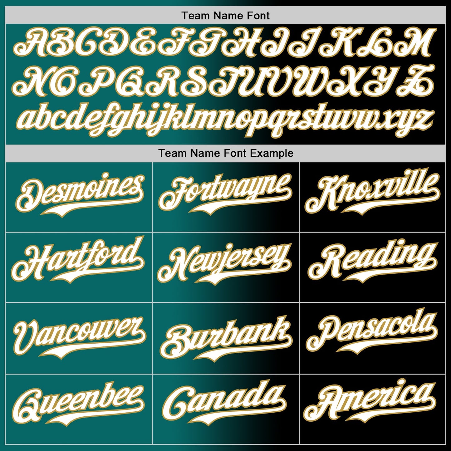 Custom Black White Teal-Old Gold Authentic Gradient Fashion Baseball Jersey view 4