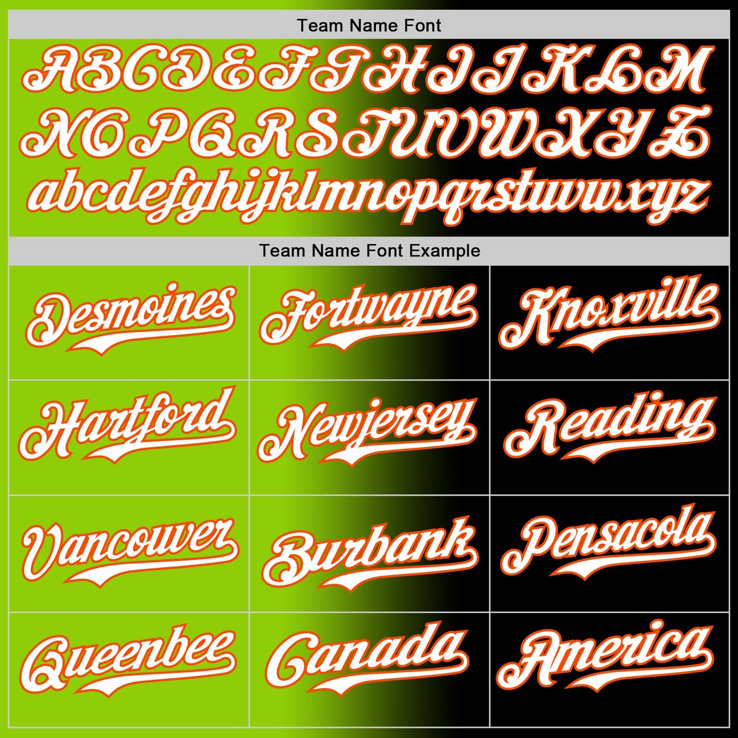 Custom Black White Neon Green-Orange Authentic Gradient Fashion Baseball Jersey view 4