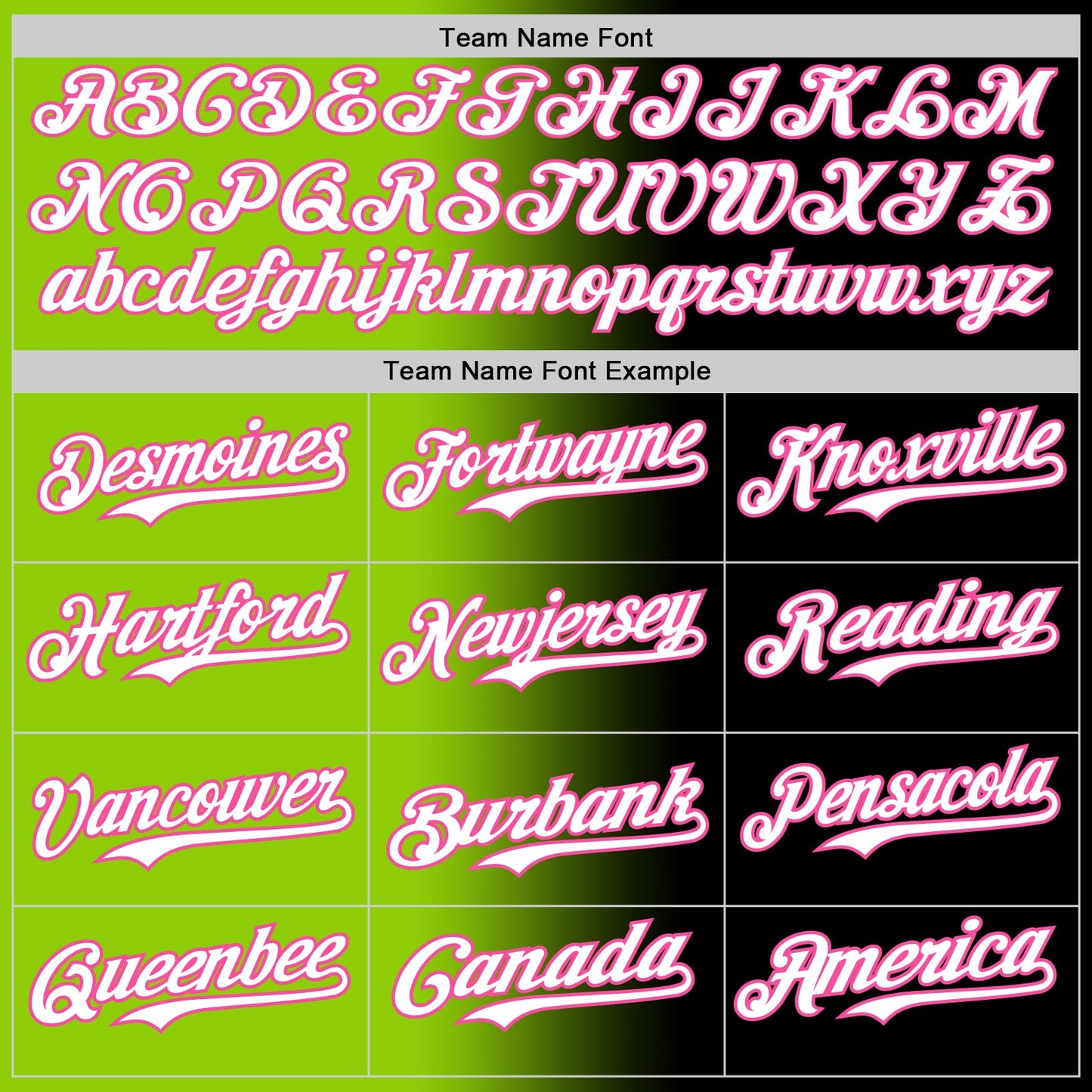 Custom Black White Neon Green-Pink Authentic Gradient Fashion Baseball Jersey view 4