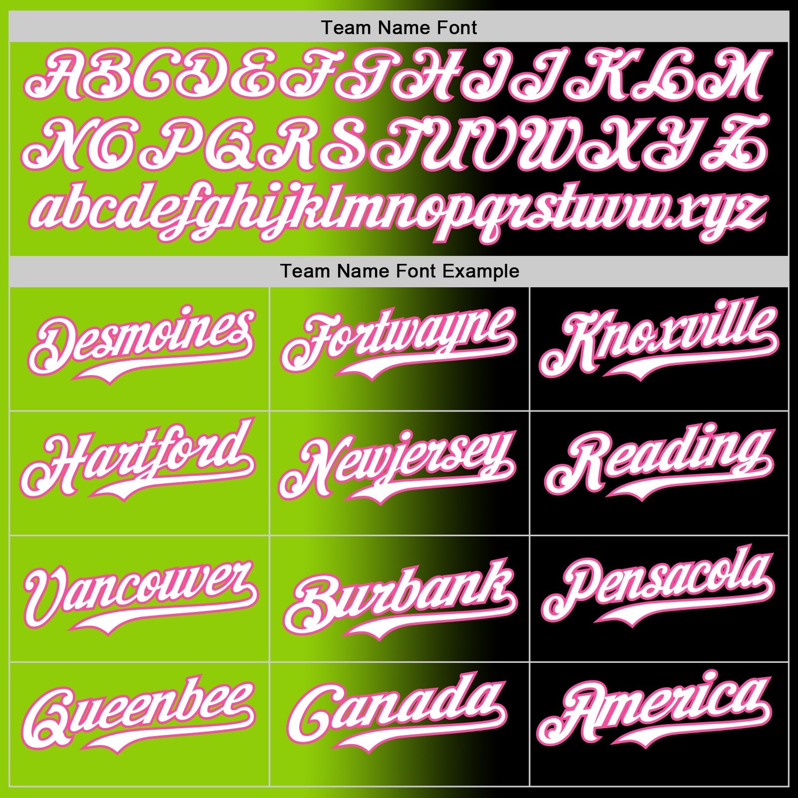 Custom Black White Neon Green-Pink Authentic Gradient Fashion Baseball Jersey view 4