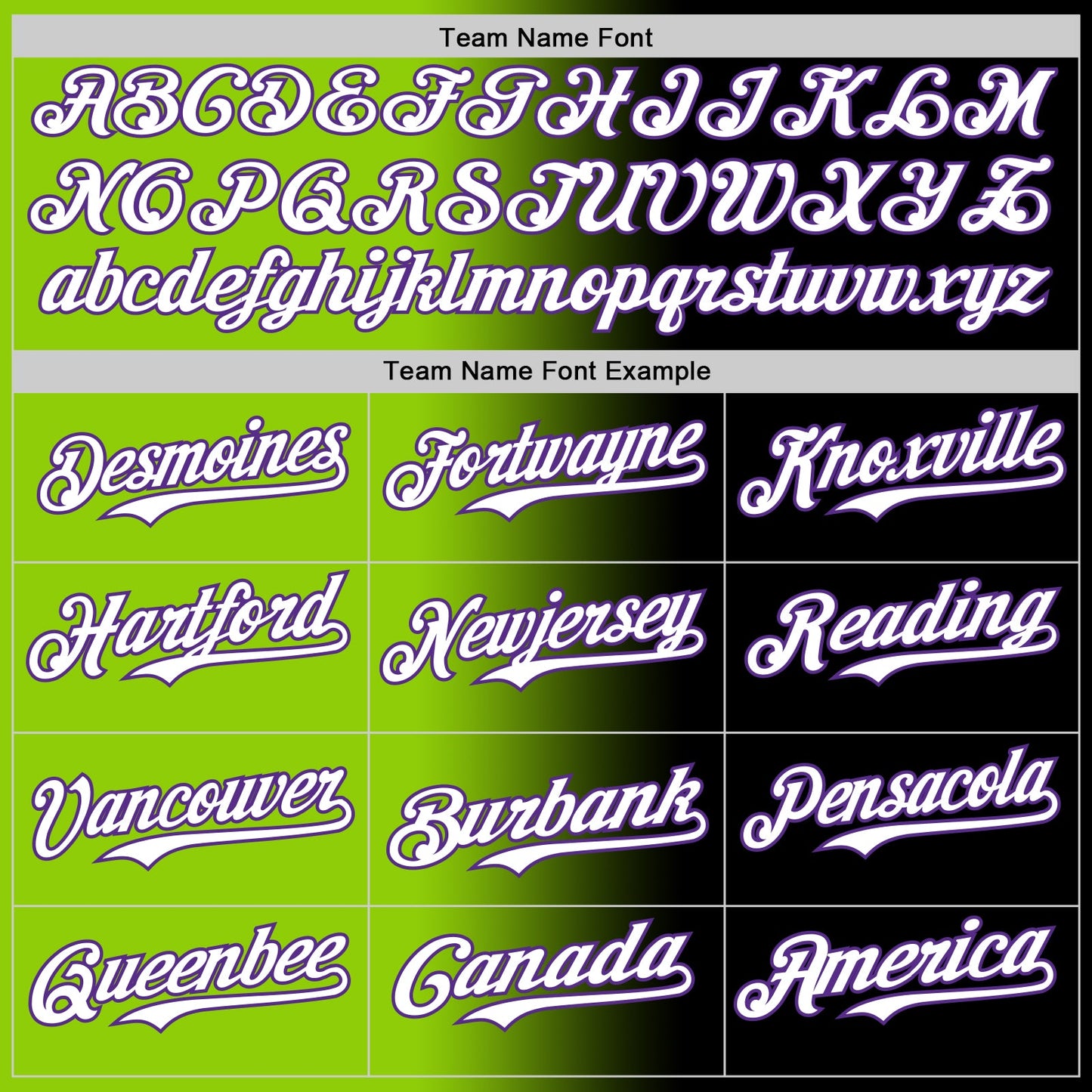 Custom Black Purple Neon Green-White Authentic Gradient Fashion Baseball Jersey view 4