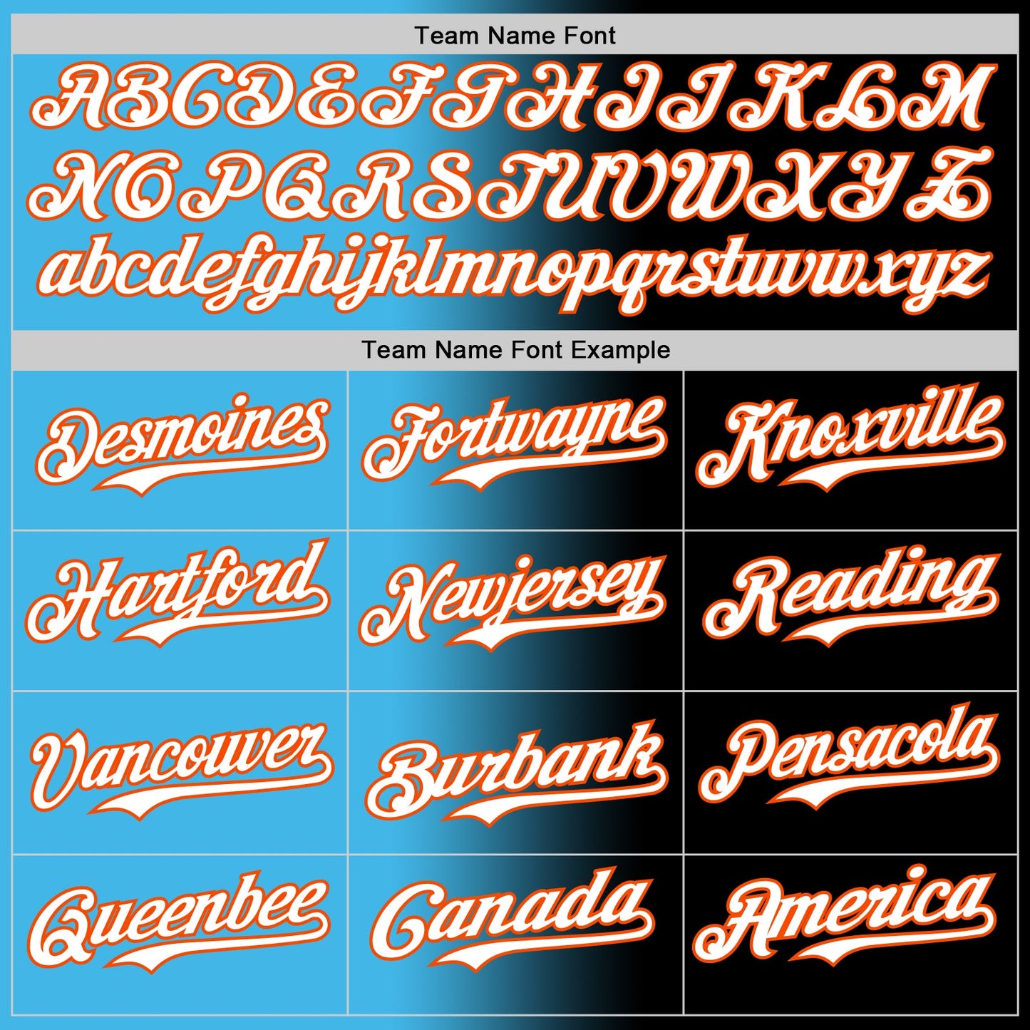 Custom Black White Sky Blue-Orange Authentic Gradient Fashion Baseball Jersey view 4