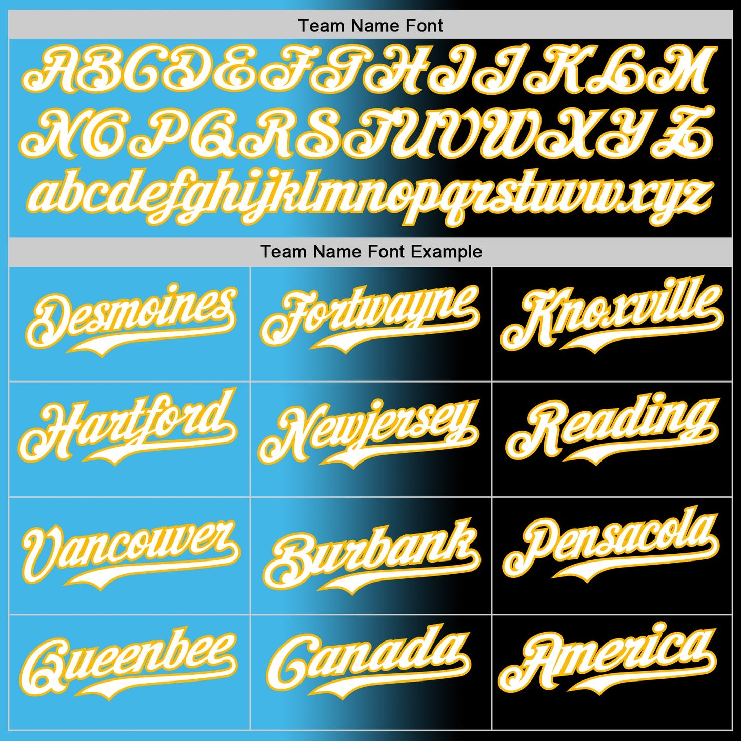 Custom Black White Sky Blue-Gold Authentic Gradient Fashion Baseball Jersey view 4