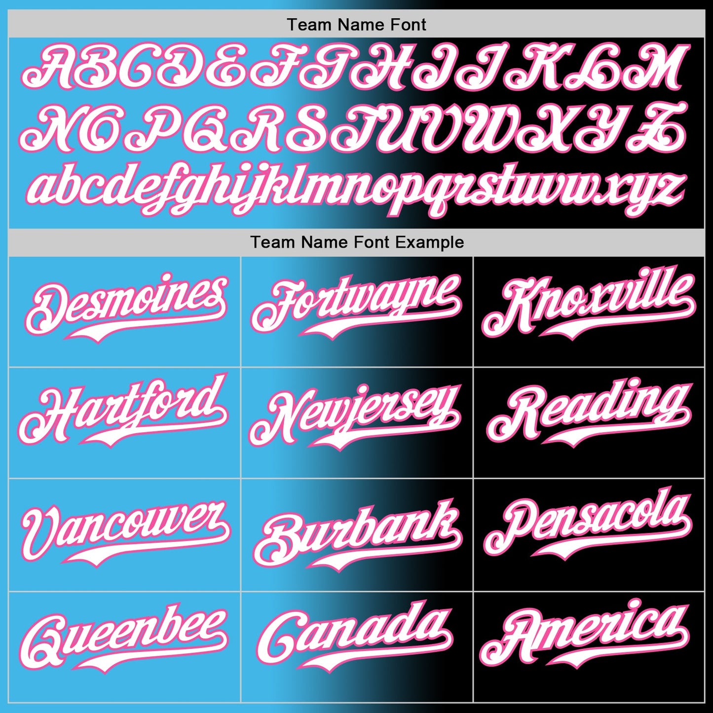 Custom Black White Sky Blue-Pink Authentic Gradient Fashion Baseball Jersey view 4