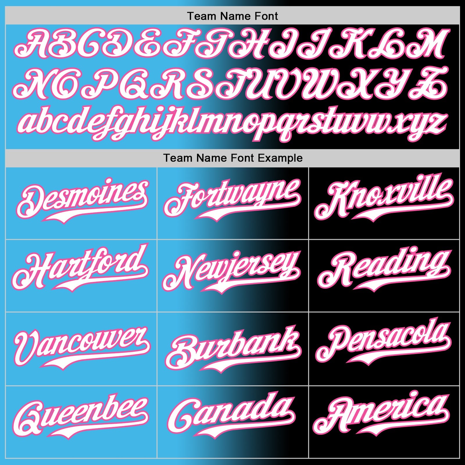Custom Black White Sky Blue-Pink Authentic Gradient Fashion Baseball Jersey view 4