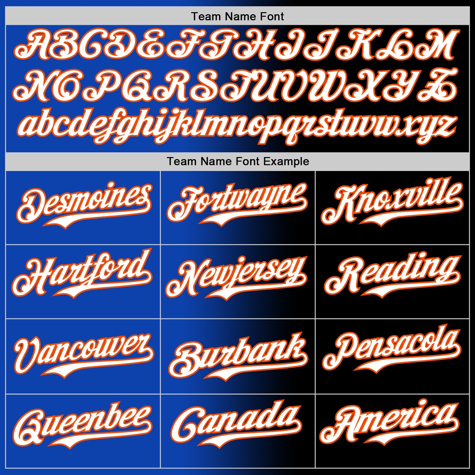 Custom Black White Thunder Blue-Orange Authentic Gradient Fashion Baseball Jersey view 4