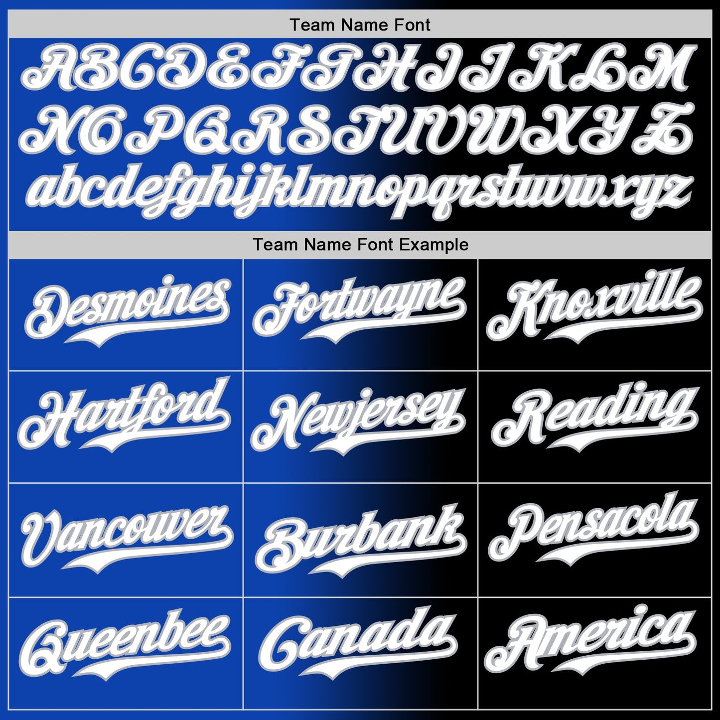 Custom Black White Thunder Blue-Gray Authentic Gradient Fashion Baseball Jersey view 4