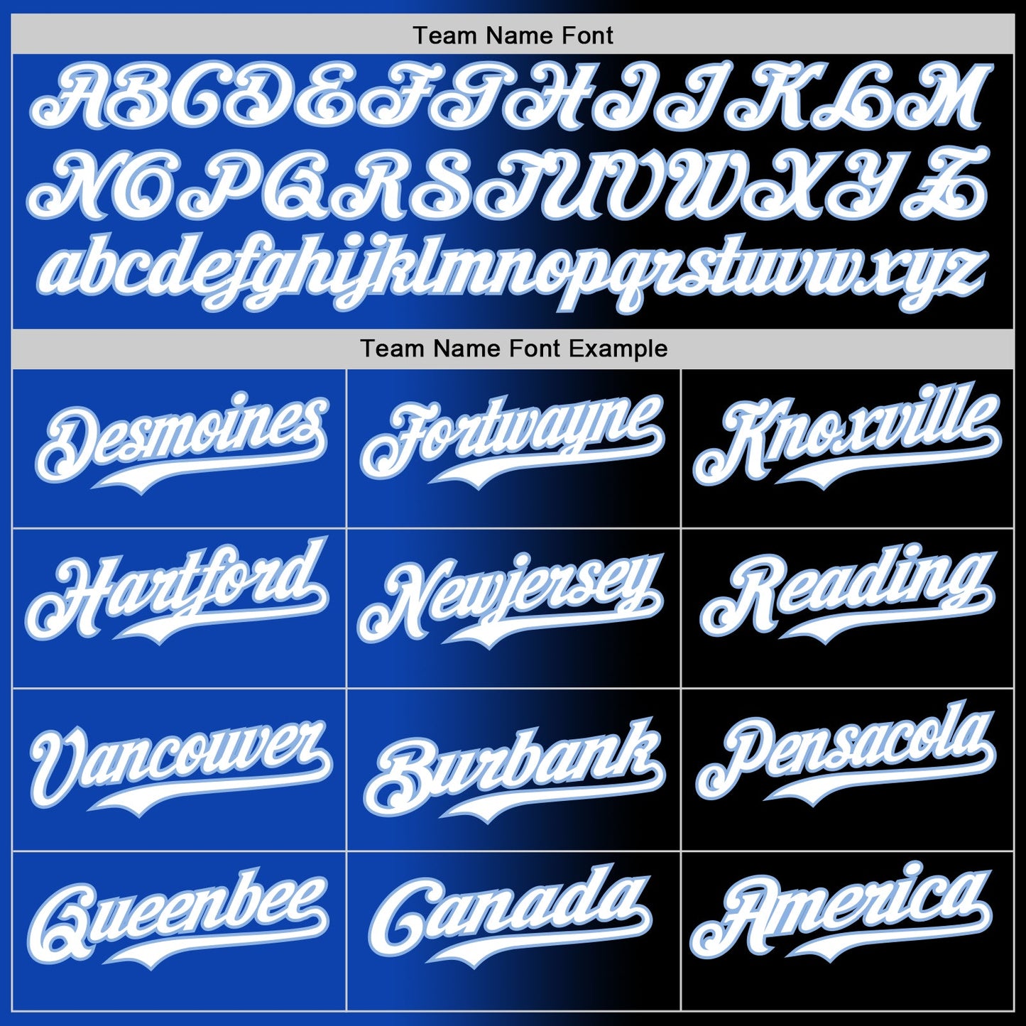 Custom Black White Thunder Blue-Light Blue Authentic Gradient Fashion Baseball Jersey view 4