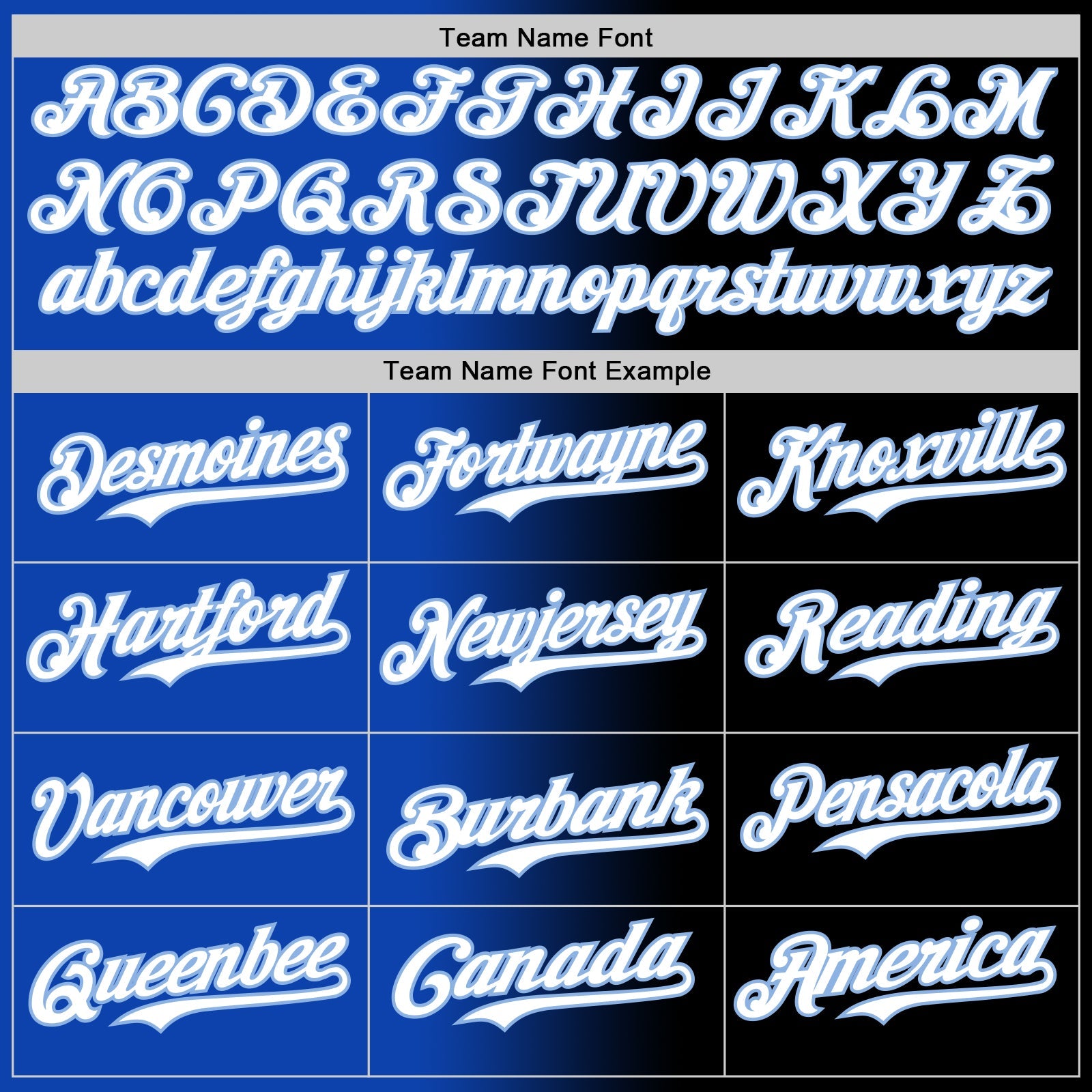 Custom Black White Thunder Blue-Light Blue Authentic Gradient Fashion Baseball Jersey view 4