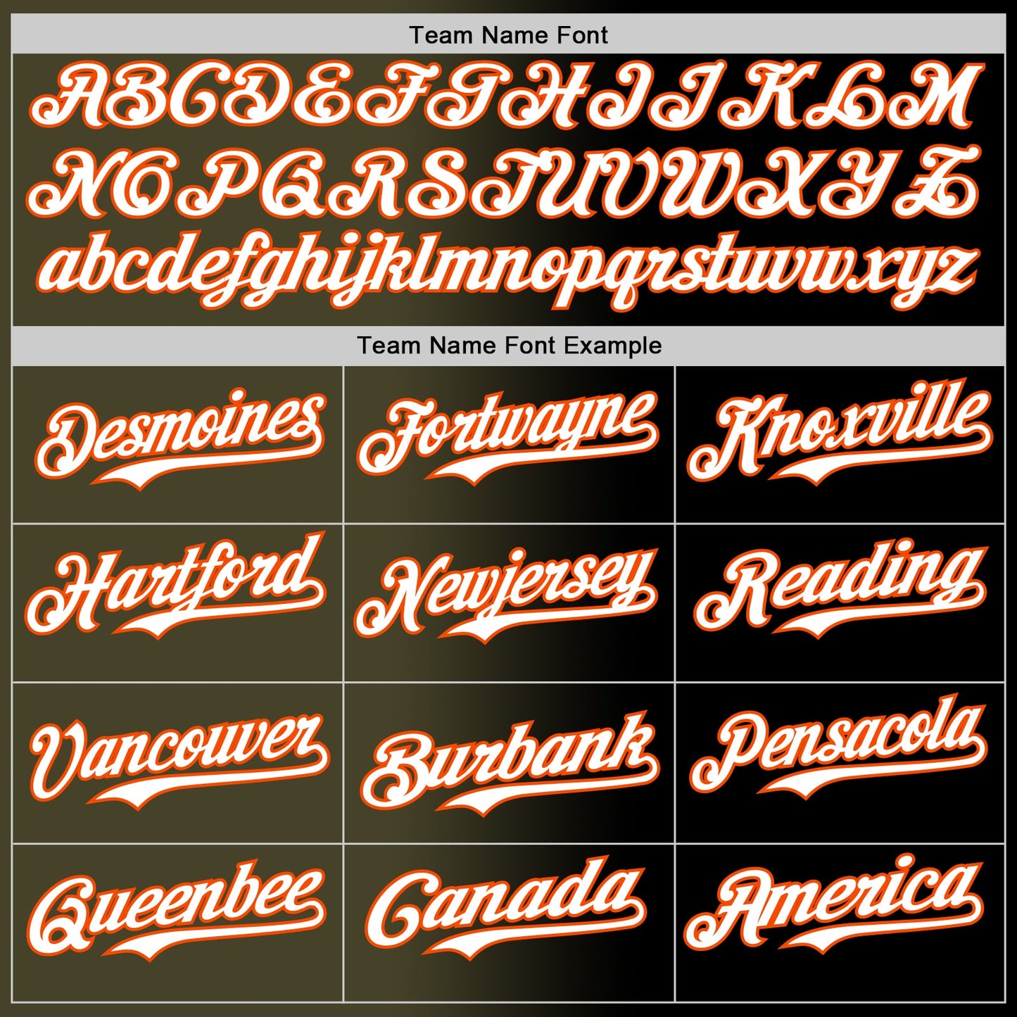 Custom Black White Olive-Orange Authentic Gradient Fashion Baseball Jersey view 4