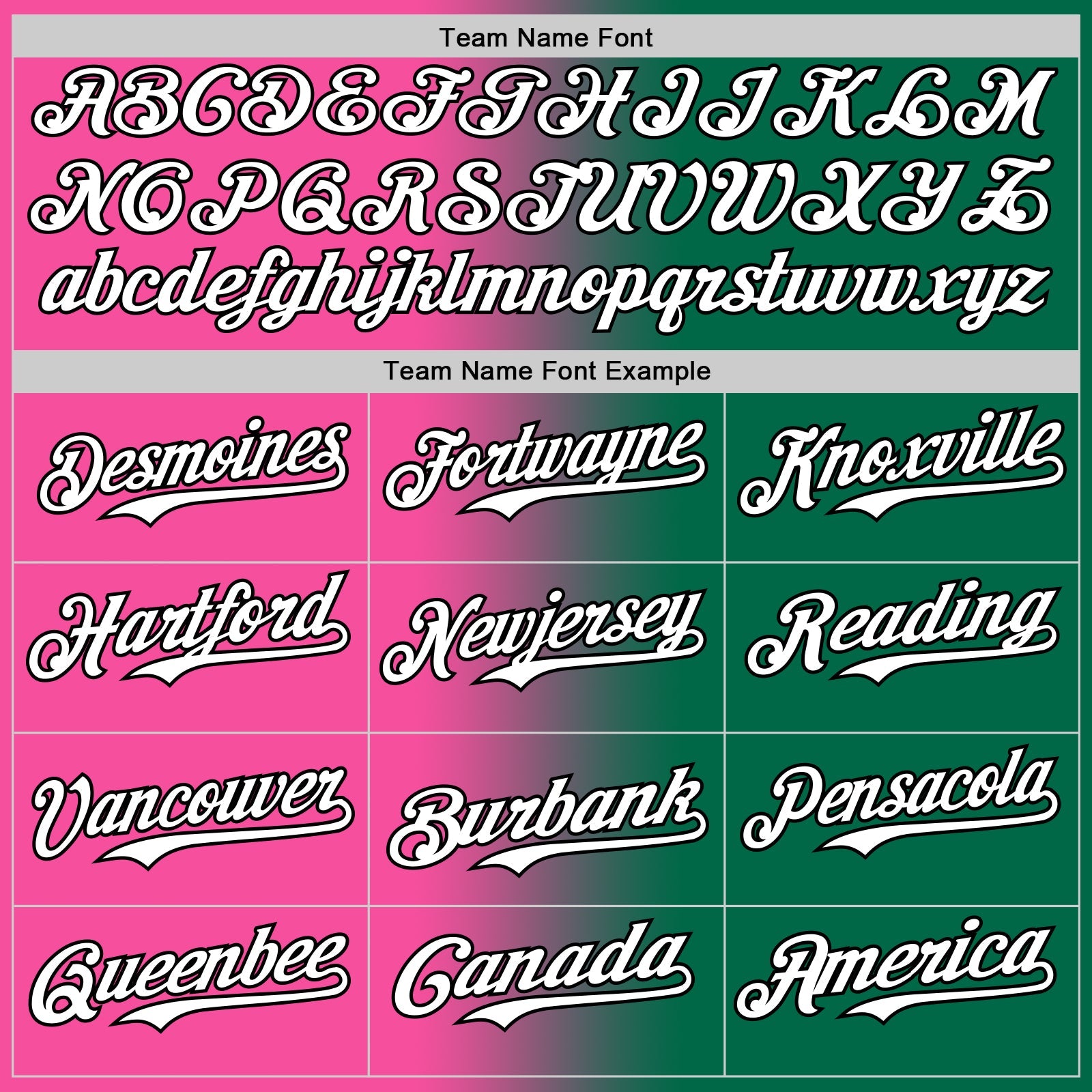 Custom Kelly Green White Pink-Black Authentic Gradient Fashion Baseball Jersey view 4