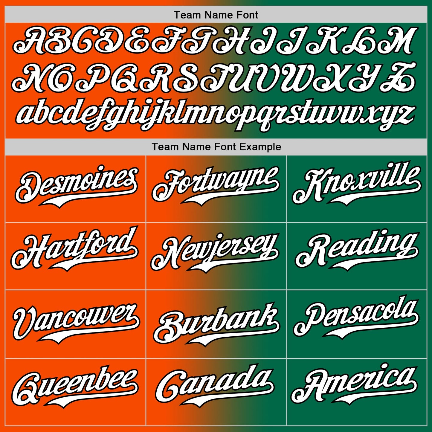 Custom Kelly Green White Orange-Black Authentic Gradient Fashion Baseball Jersey view 4