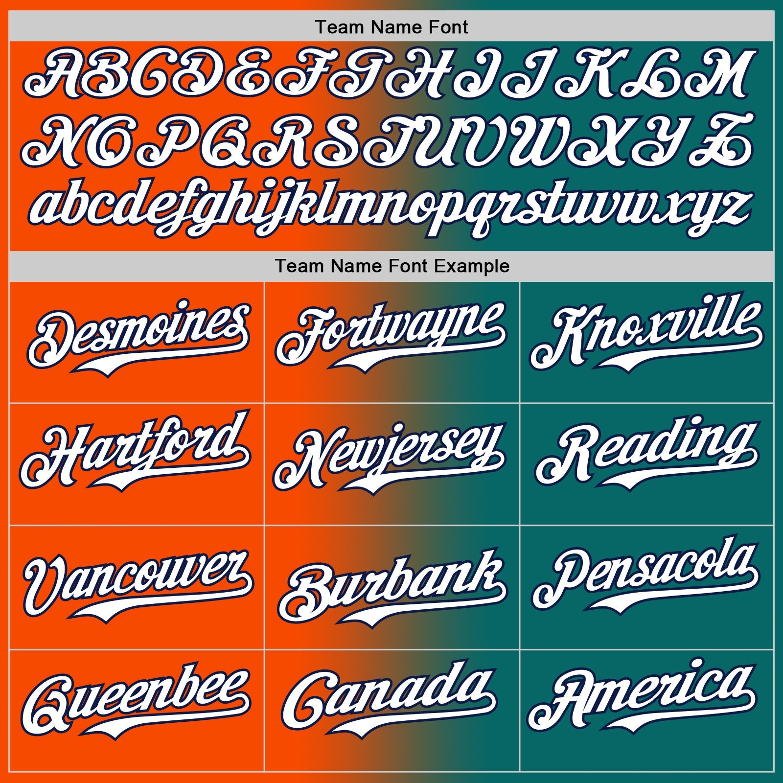 Custom Teal White Orange-Navy Authentic Gradient Fashion Baseball Jersey view 4