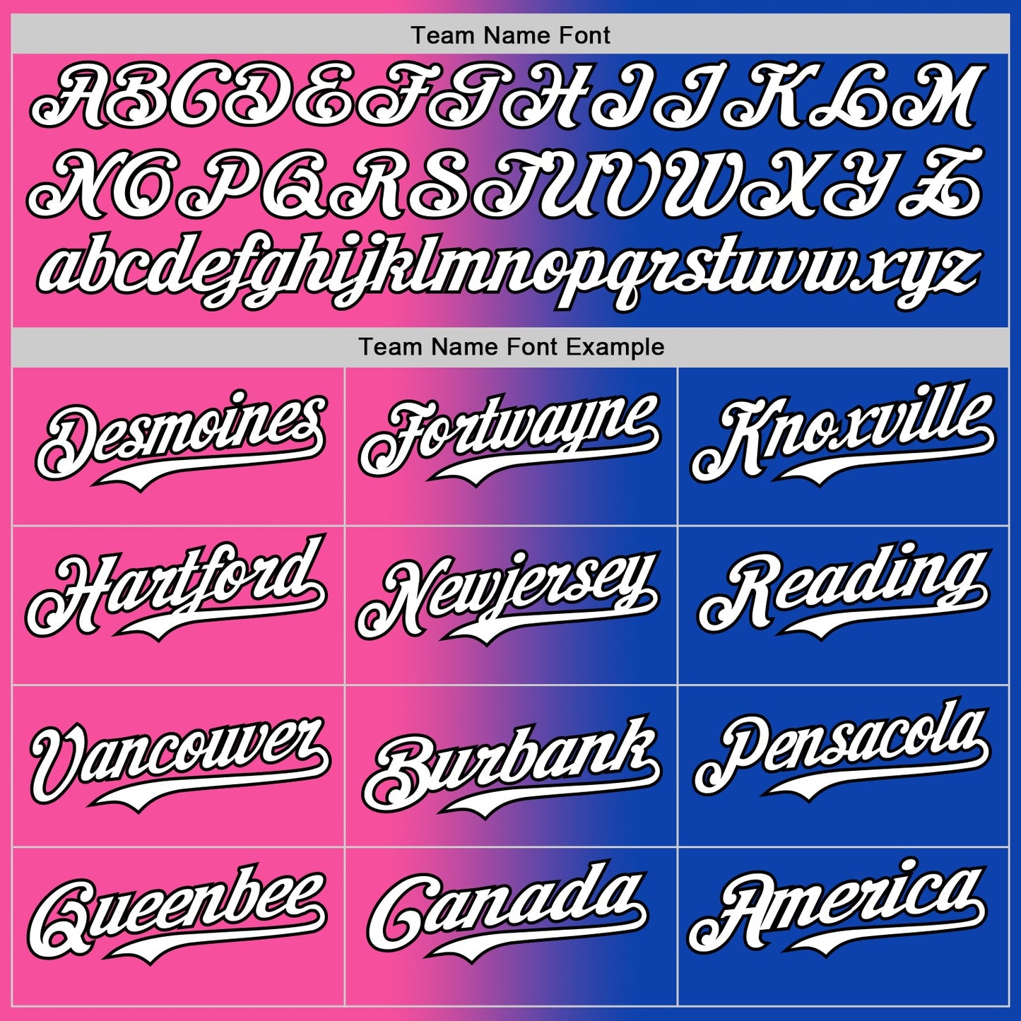 Custom Thunder Blue White Pink-Black Authentic Gradient Fashion Baseball Jersey view 4