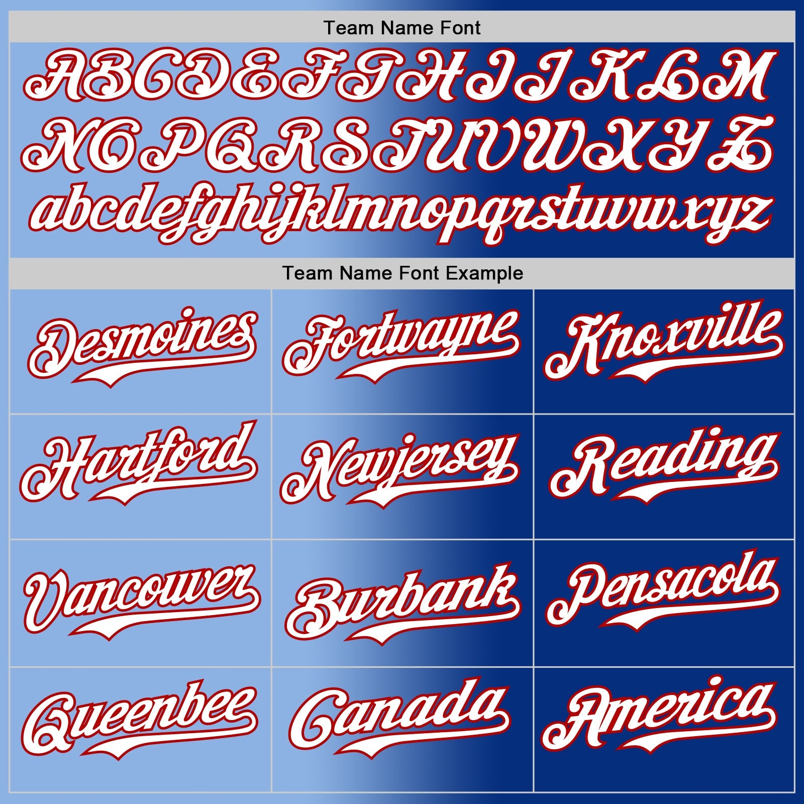 Custom Royal White Light Blue-Red Authentic Gradient Fashion Baseball Jersey view 4