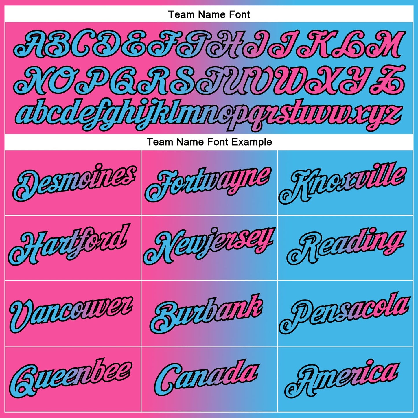 Custom Sky Blue Pink-Black Gradient Fashion Performance T-Shirt view 3