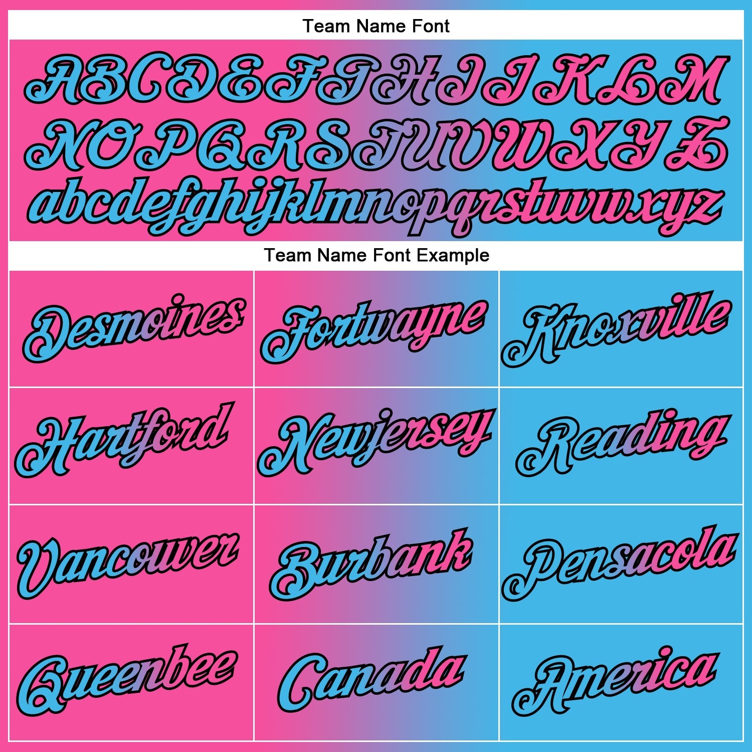 Custom Sky Blue Pink-Black Gradient Fashion Performance T-Shirt view 3