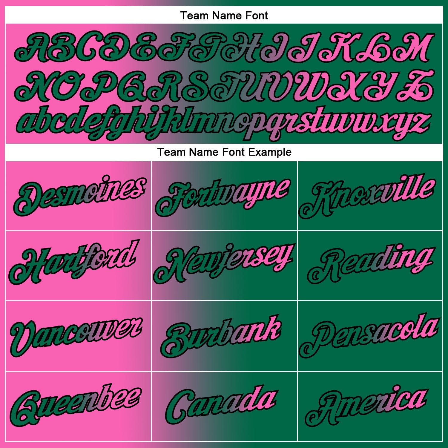Custom Kelly Green Pink-Black Gradient Fashion Performance T-Shirt view 3