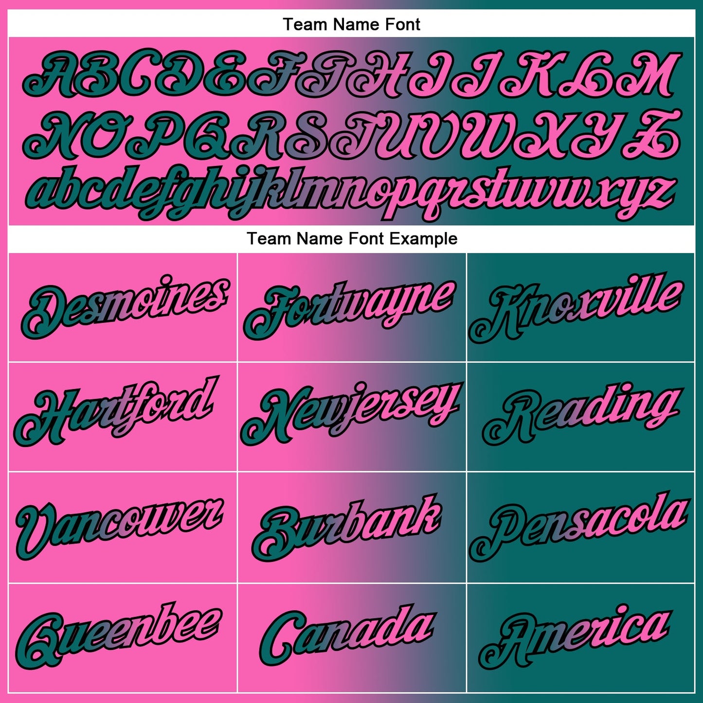 Custom Teal Pink-Black Gradient Fashion Performance T-Shirt view 3