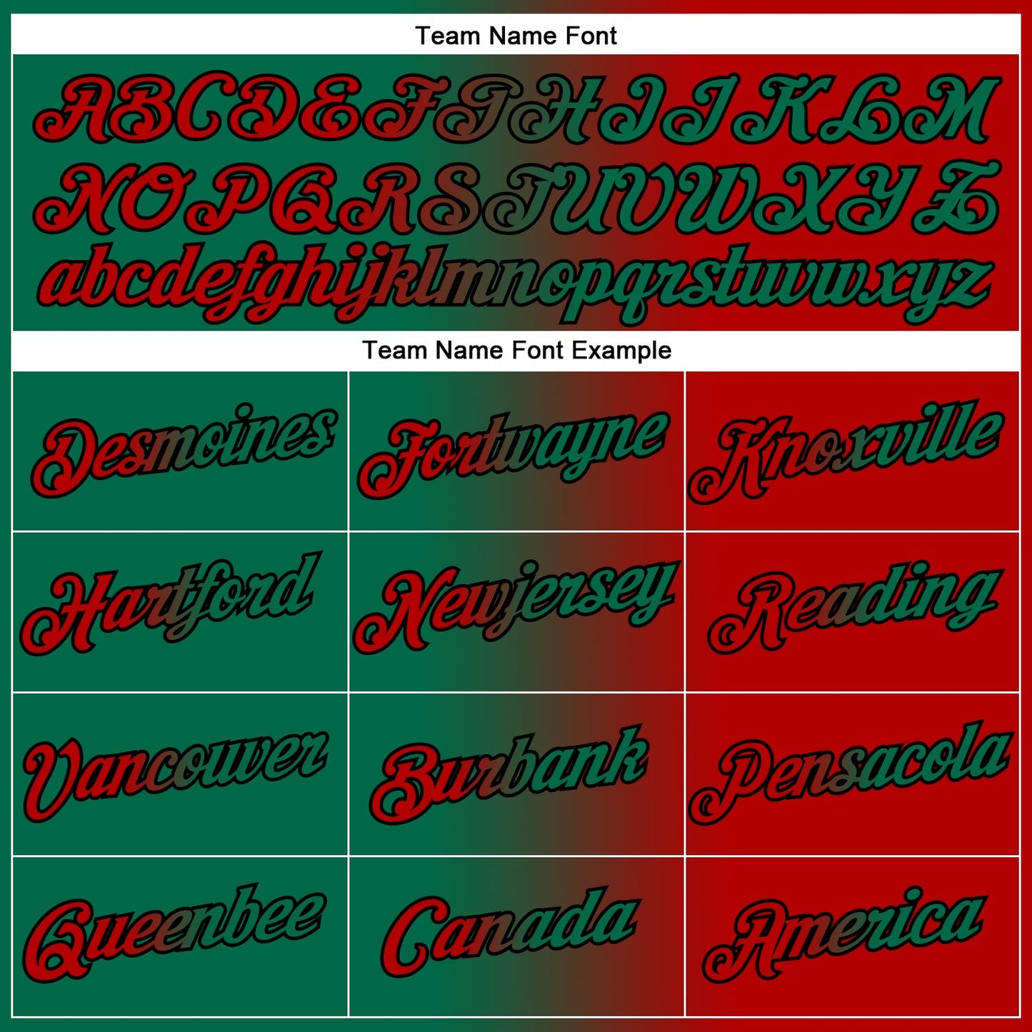 Custom Red Kelly Green-Black Gradient Fashion Performance T-Shirt view 3