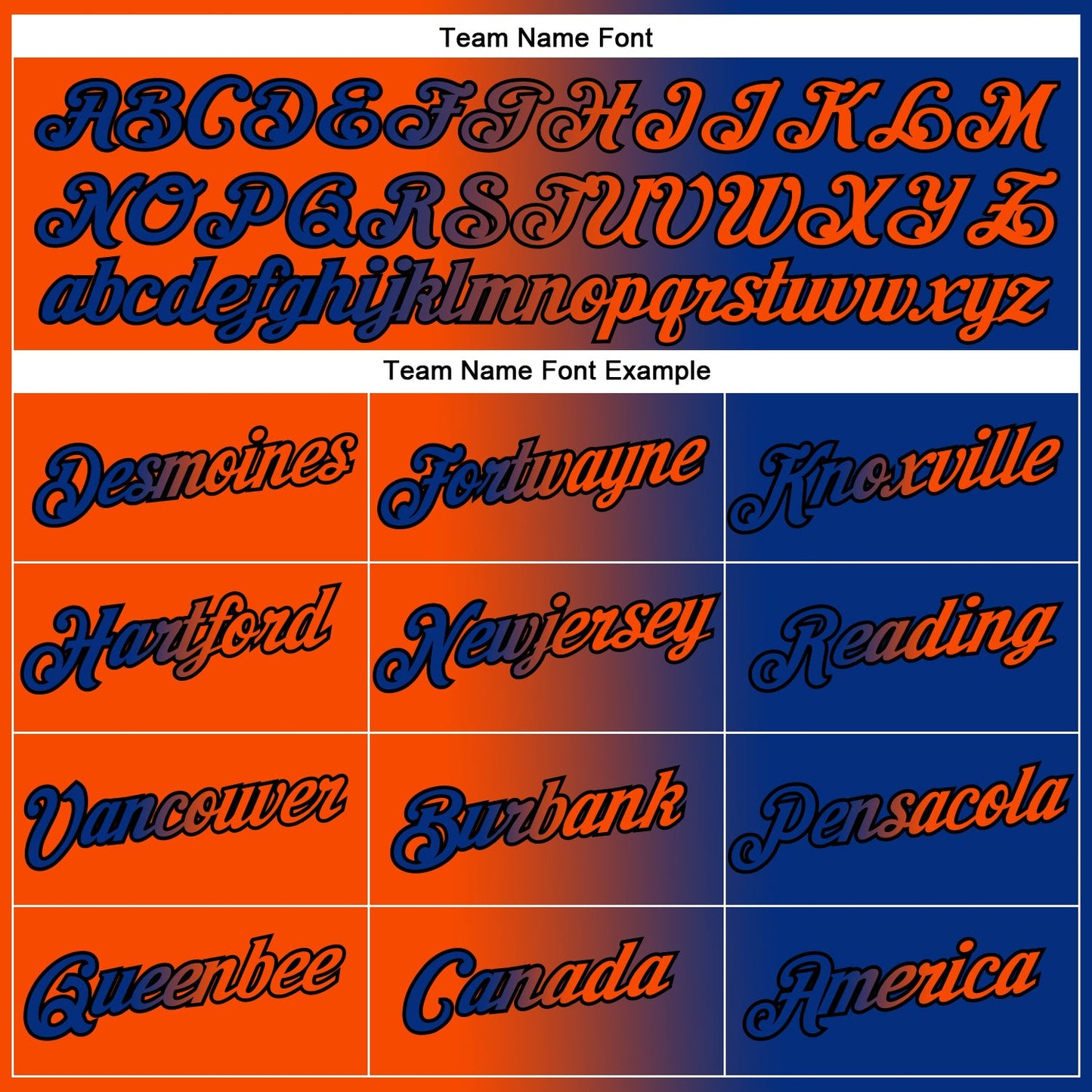 Custom Royal Orange-Black Gradient Fashion Performance T-Shirt view 3