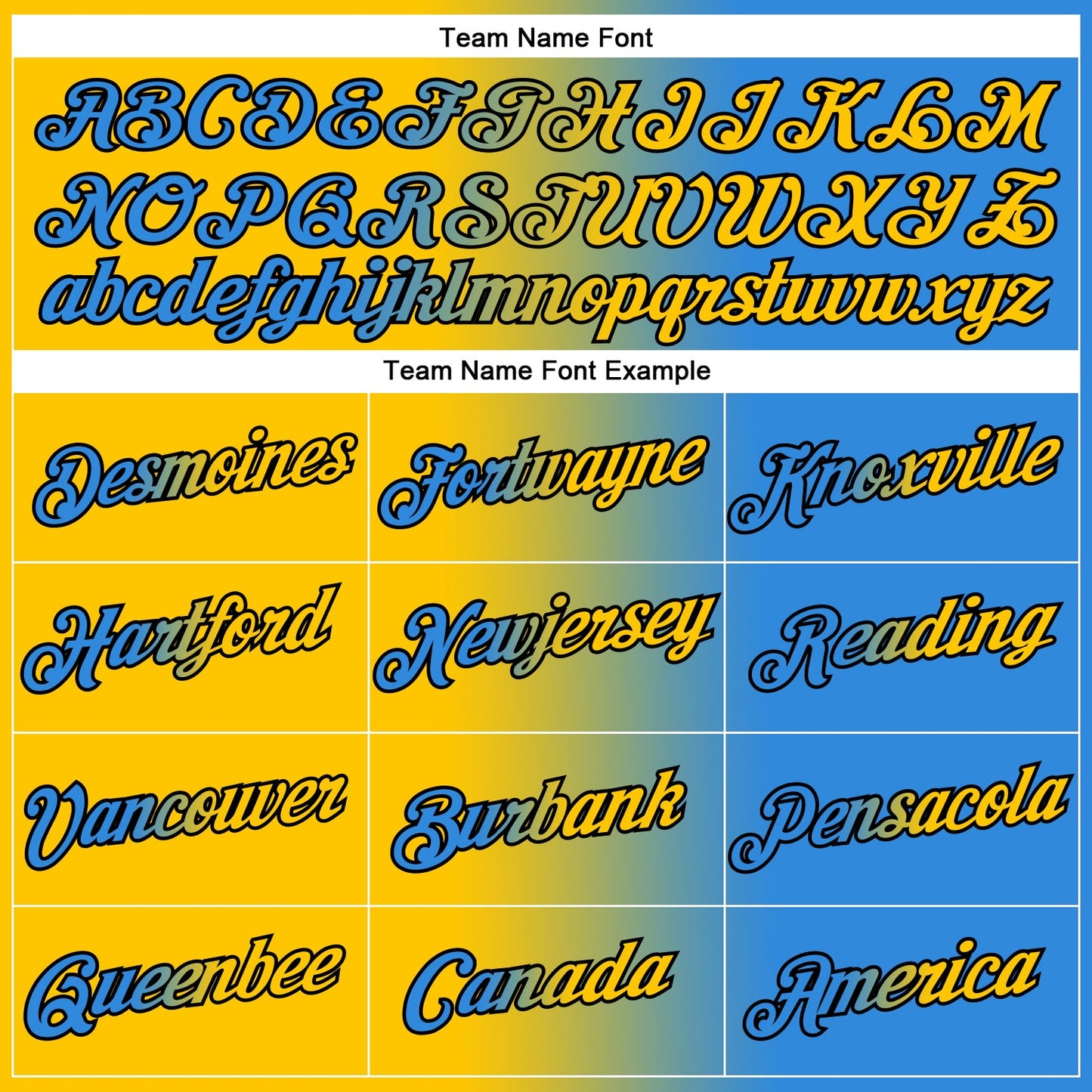 Custom Powder Blue Yellow-Black Gradient Fashion Performance T-Shirt view 3