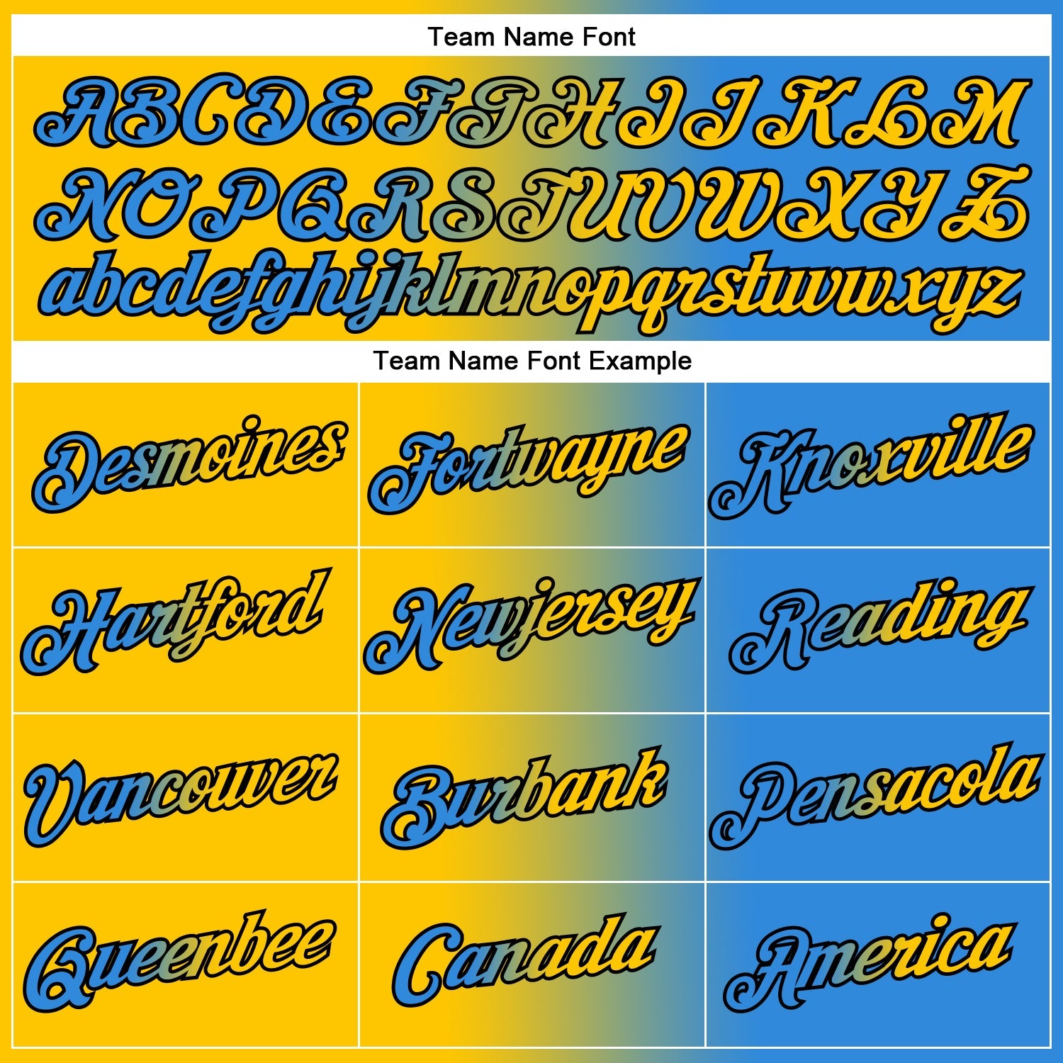 Custom Powder Blue Yellow-Black Gradient Fashion Performance T-Shirt view 3