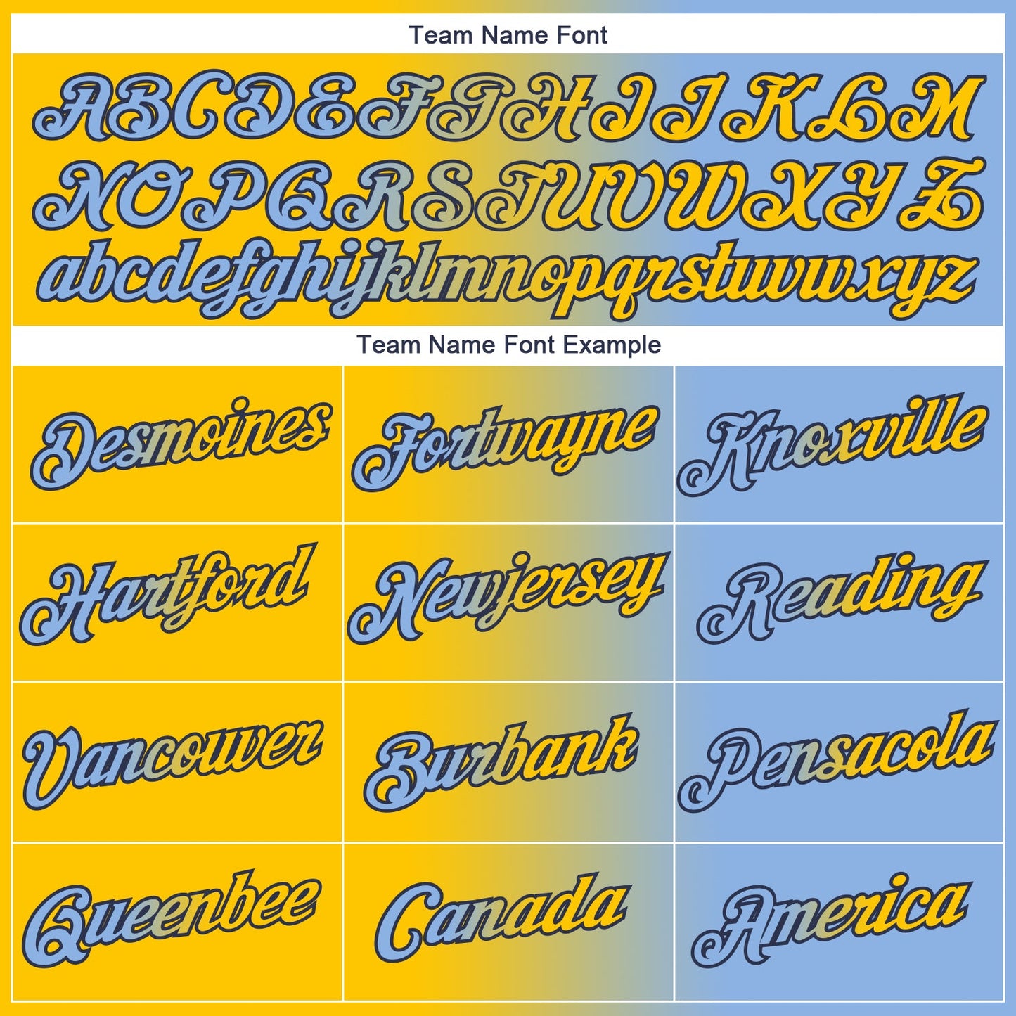 Custom Light Blue Yellow-Navy Gradient Fashion Performance T-Shirt view 3