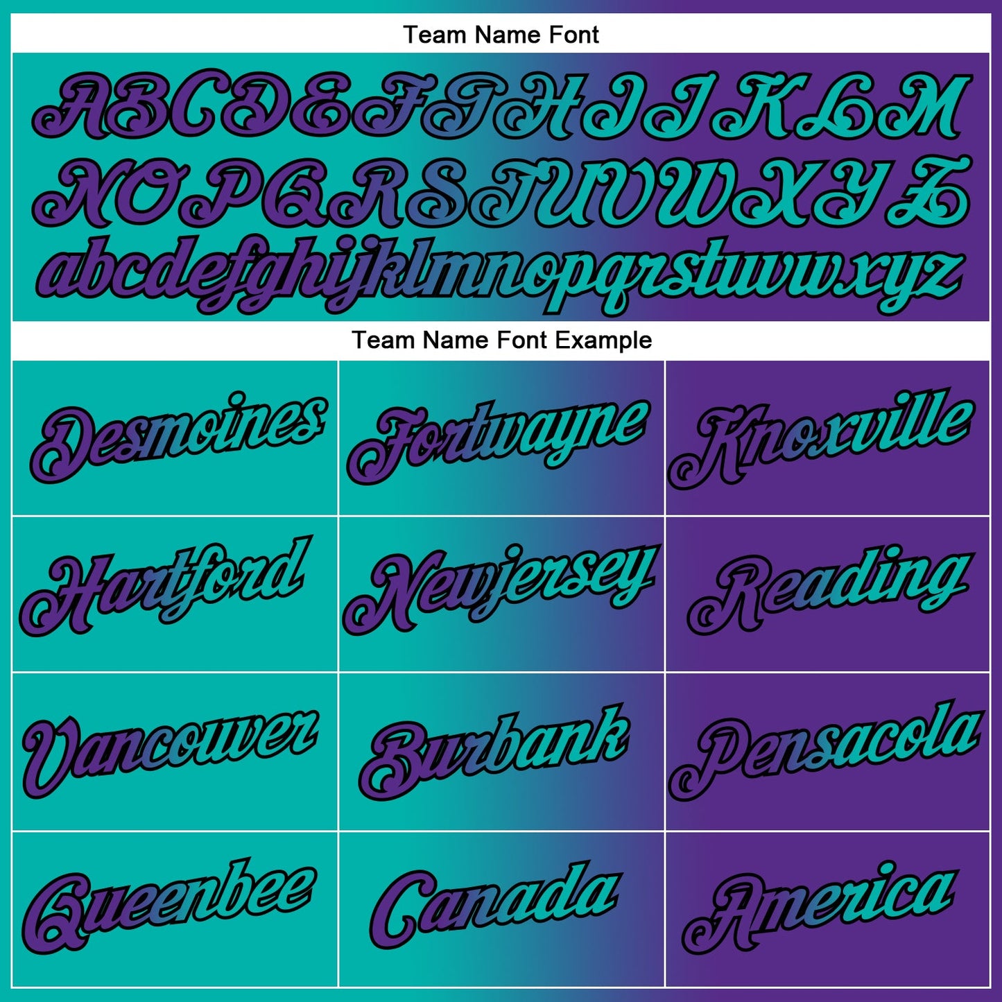 Custom Purple Aqua-Black Gradient Fashion Performance T-Shirt view 3