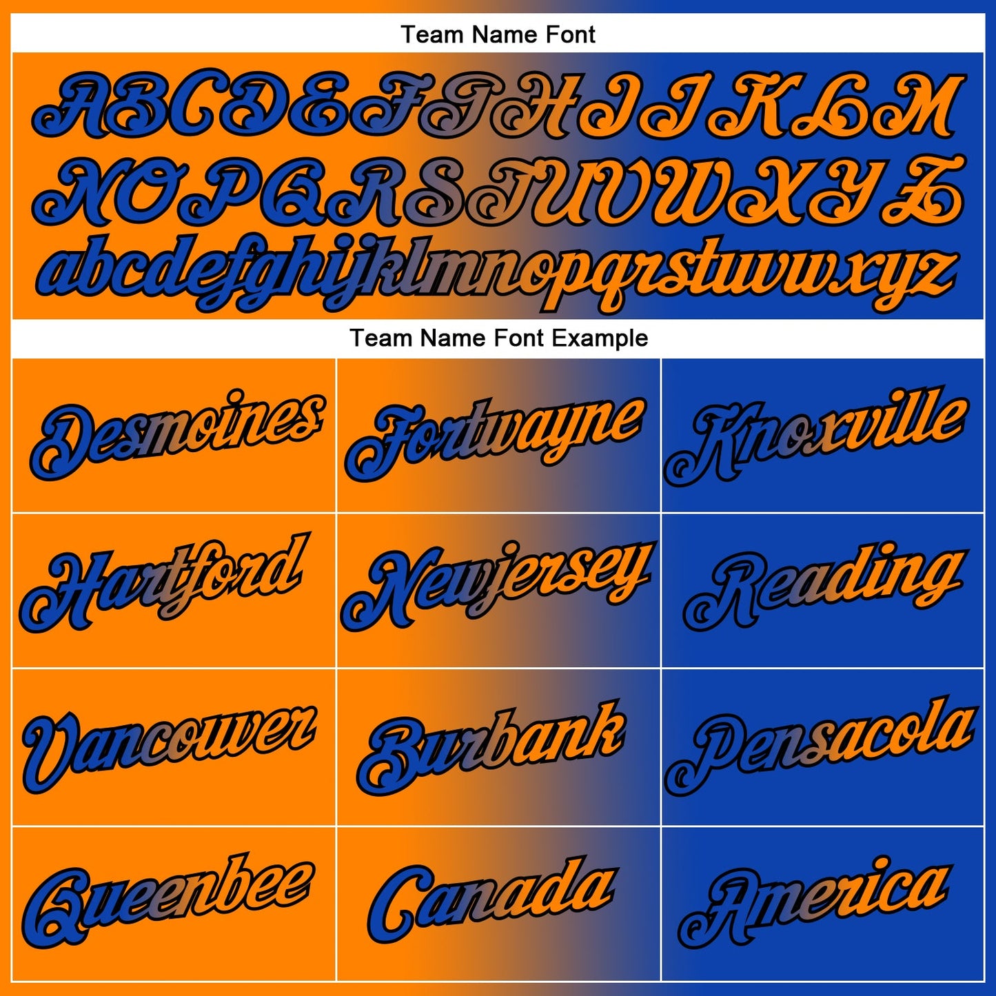 Custom Thunder Blue Bay Orange-Black Gradient Fashion Performance T-Shirt view 3