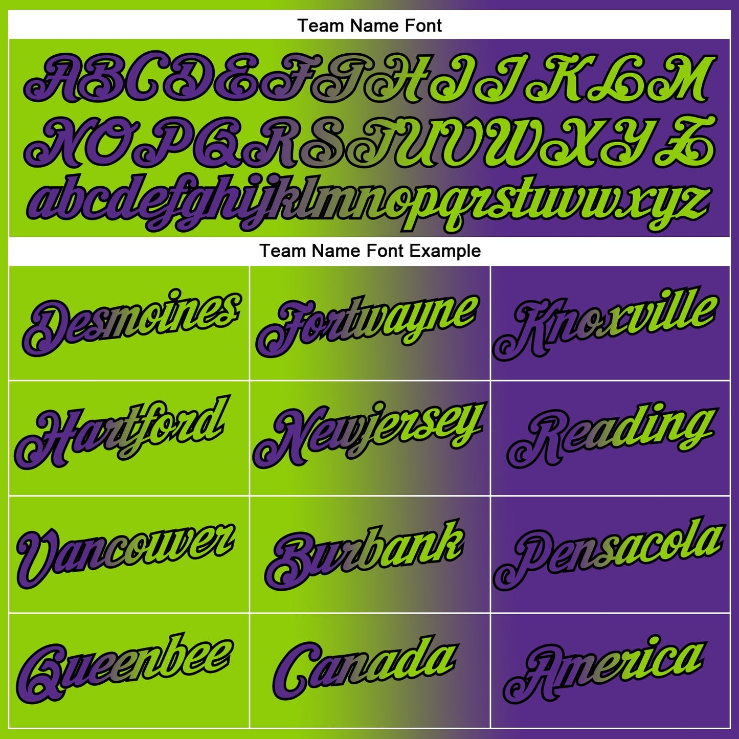 Custom Purple Neon Green-Black Gradient Fashion Performance T-Shirt view 3