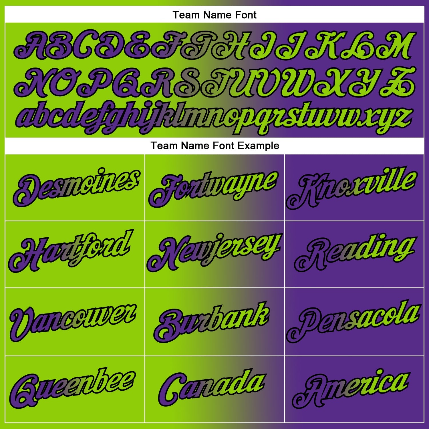 Custom Purple Neon Green-Black Gradient Fashion Performance T-Shirt view 3