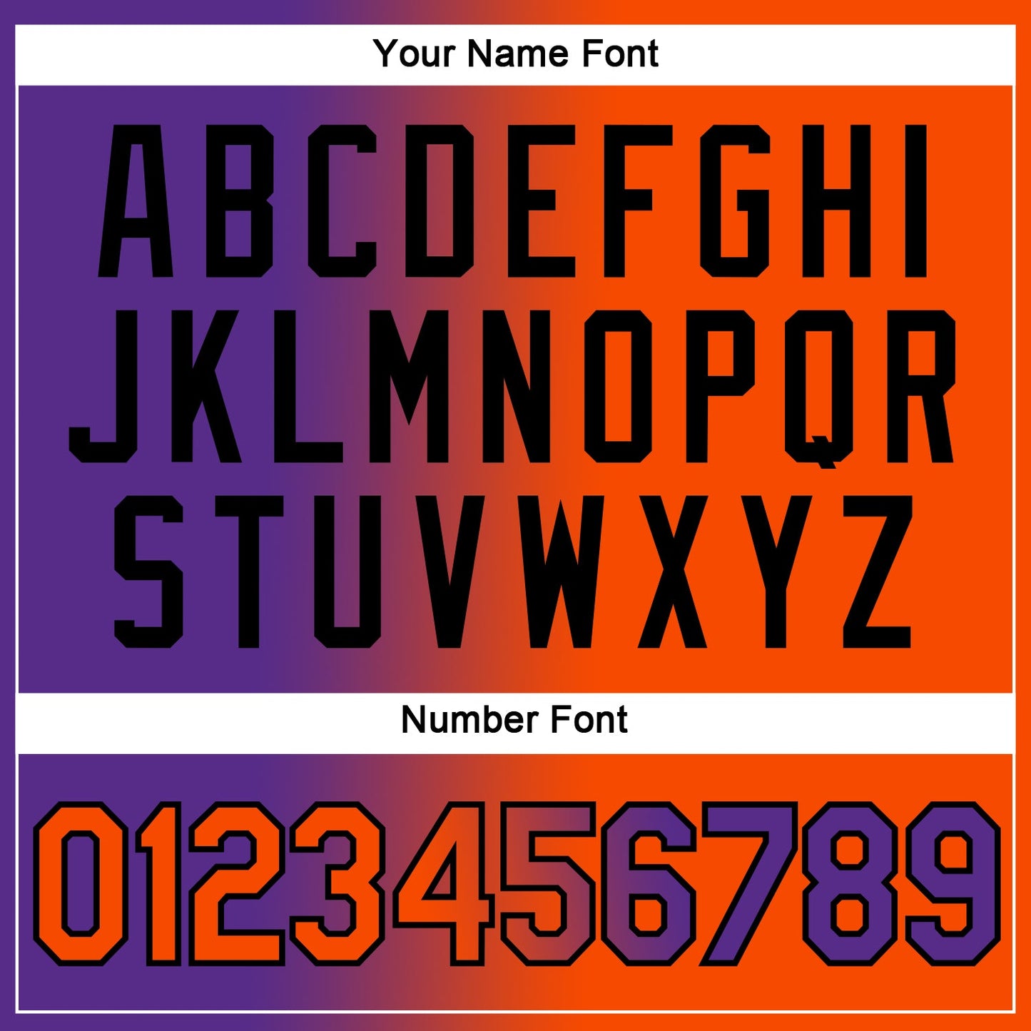 Custom Purple Orange-Black Gradient Fashion Performance T-Shirt view 4