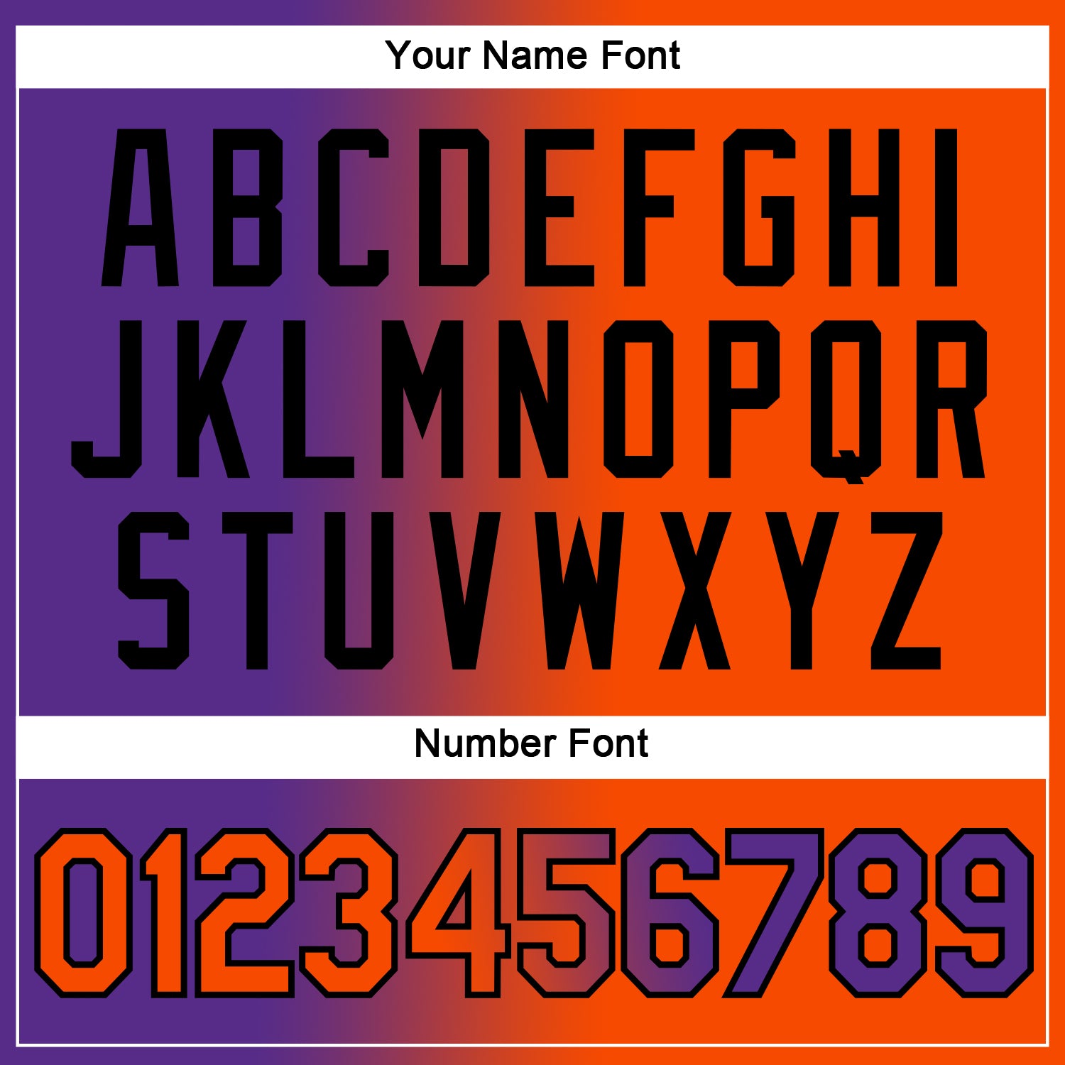 Custom Purple Orange-Black Gradient Fashion Performance T-Shirt view 4