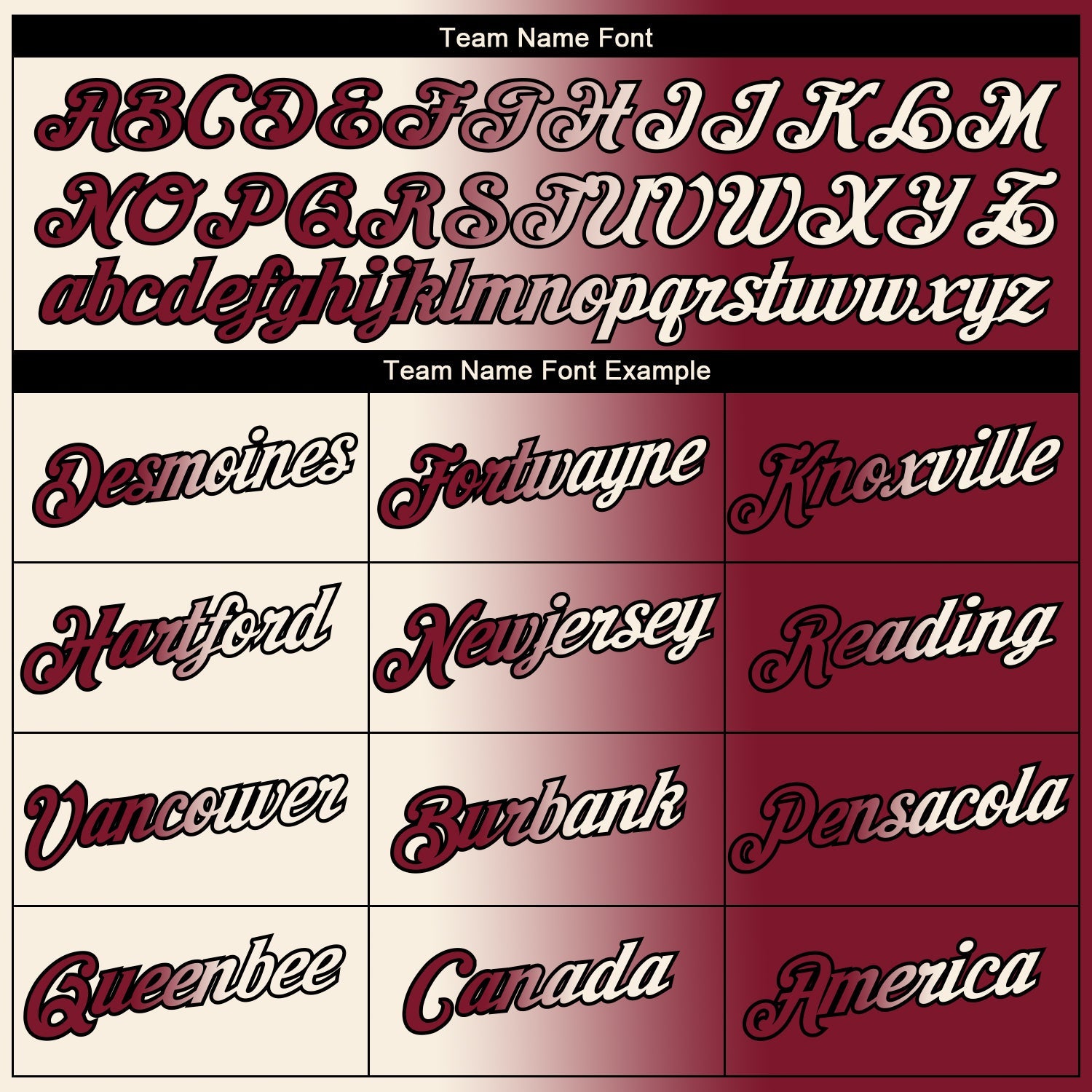 Custom Maroon Cream-Black Gradient Fashion Performance T-Shirt view 3