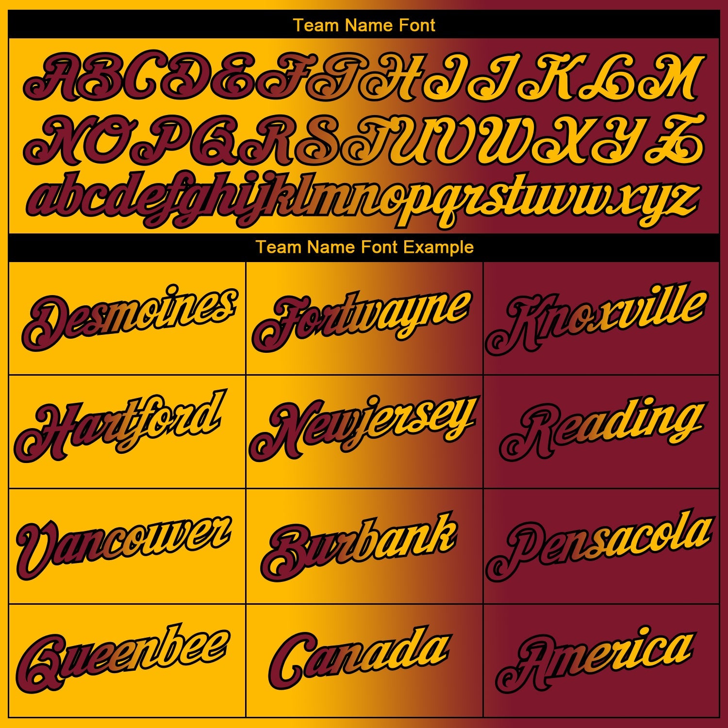 Custom Maroon Gold-Black Gradient Fashion Performance T-Shirt view 3