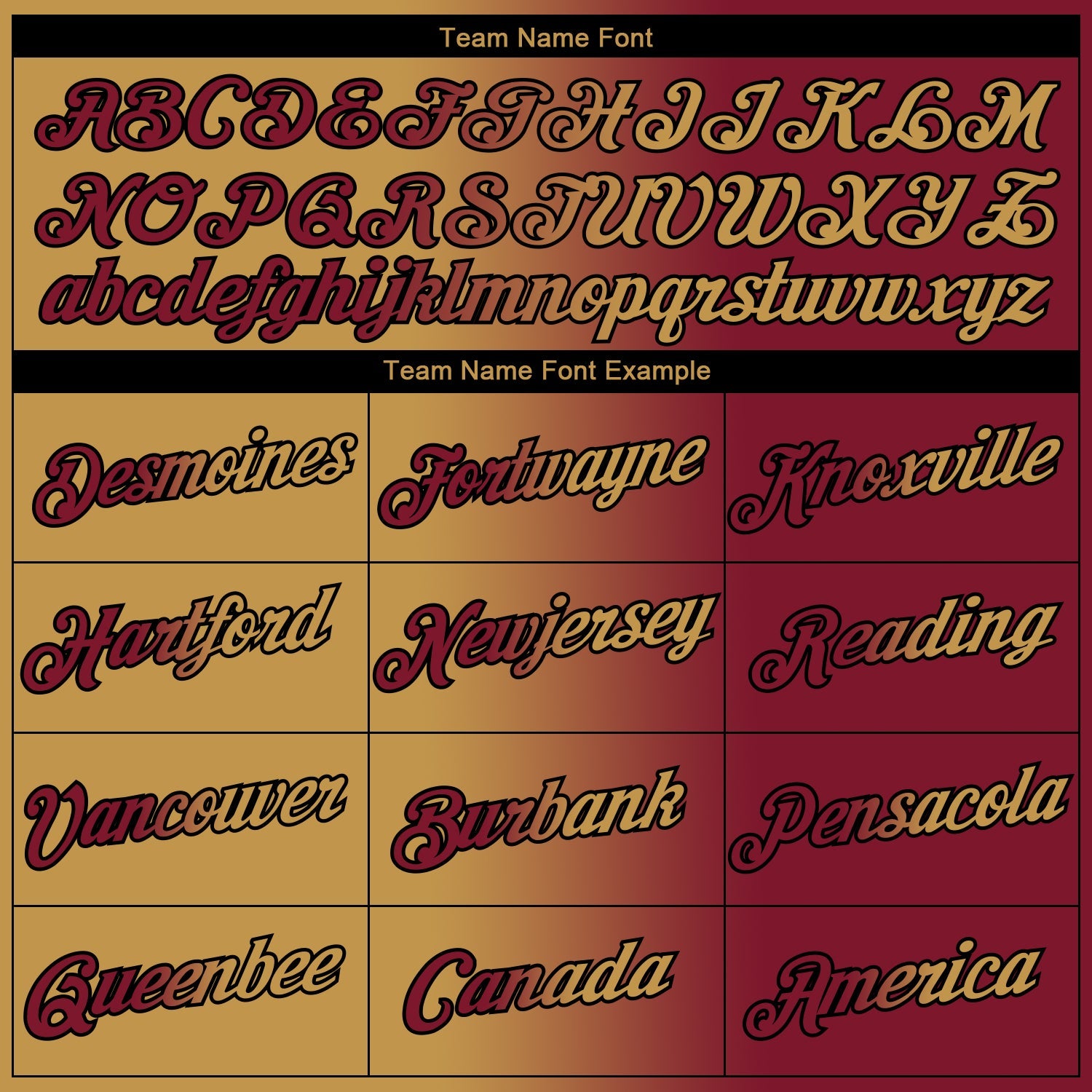 Custom Maroon Old Gold-Black Gradient Fashion Performance T-Shirt view 3