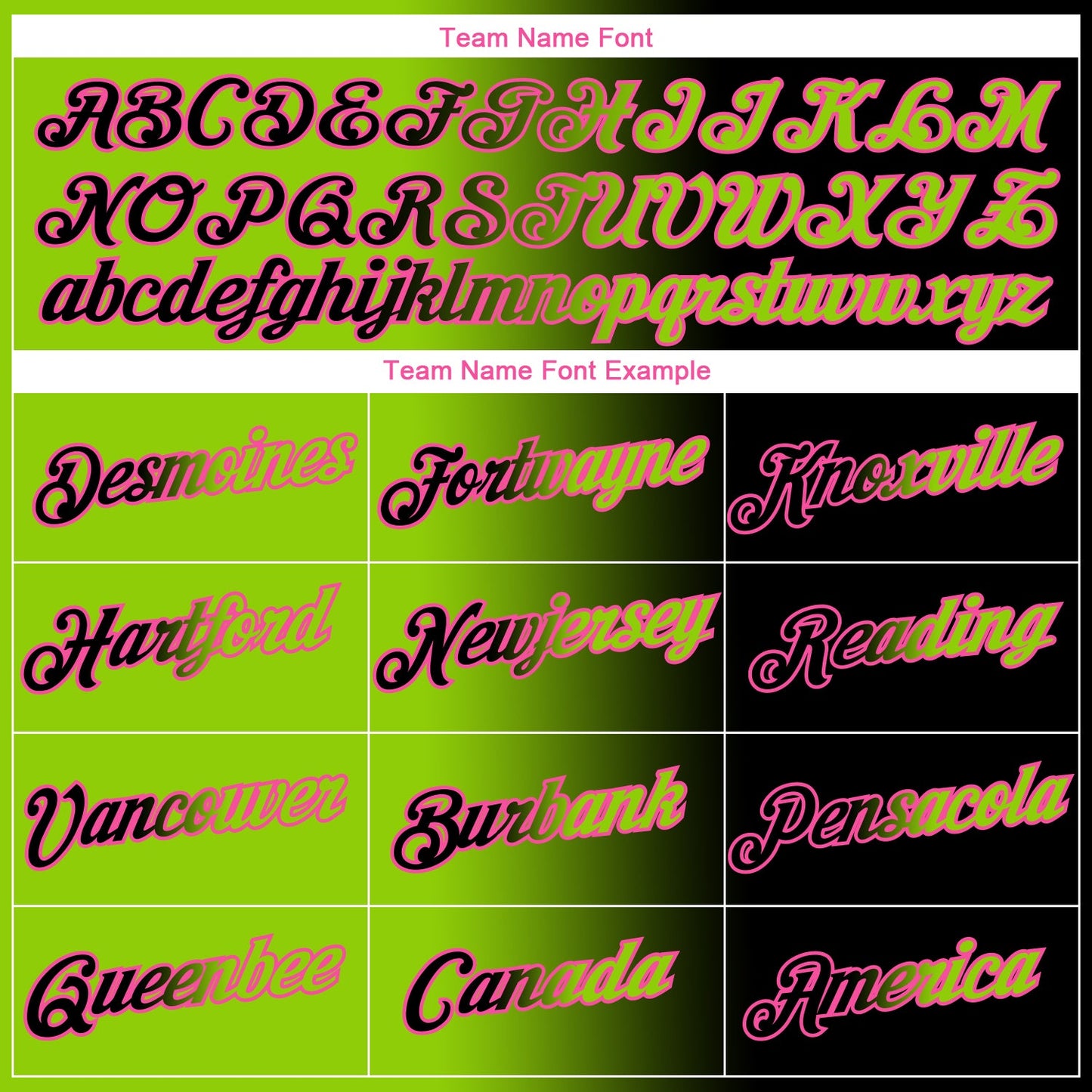 Custom Black Neon Green-Pink Gradient Fashion Performance T-Shirt view 3