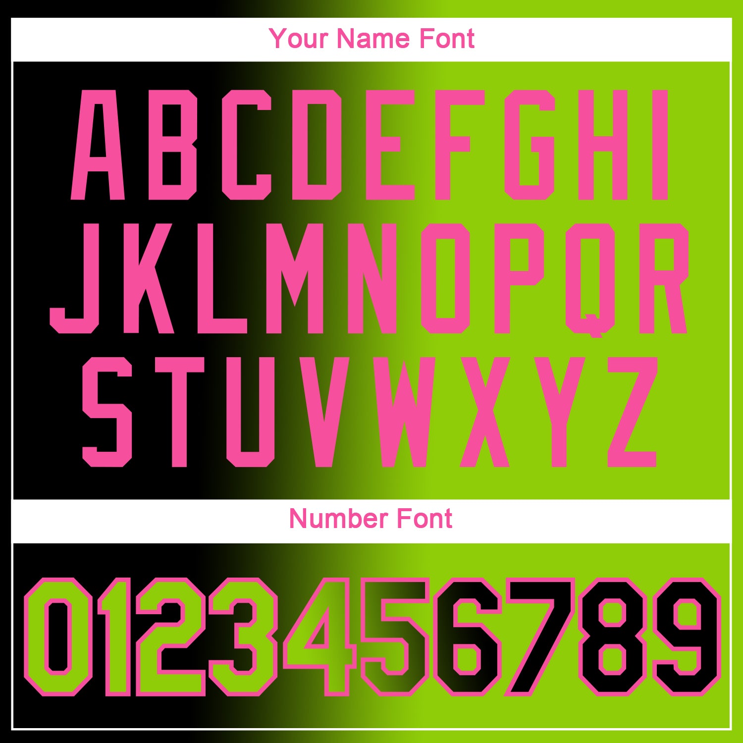Custom Black Neon Green-Pink Gradient Fashion Performance T-Shirt view 4