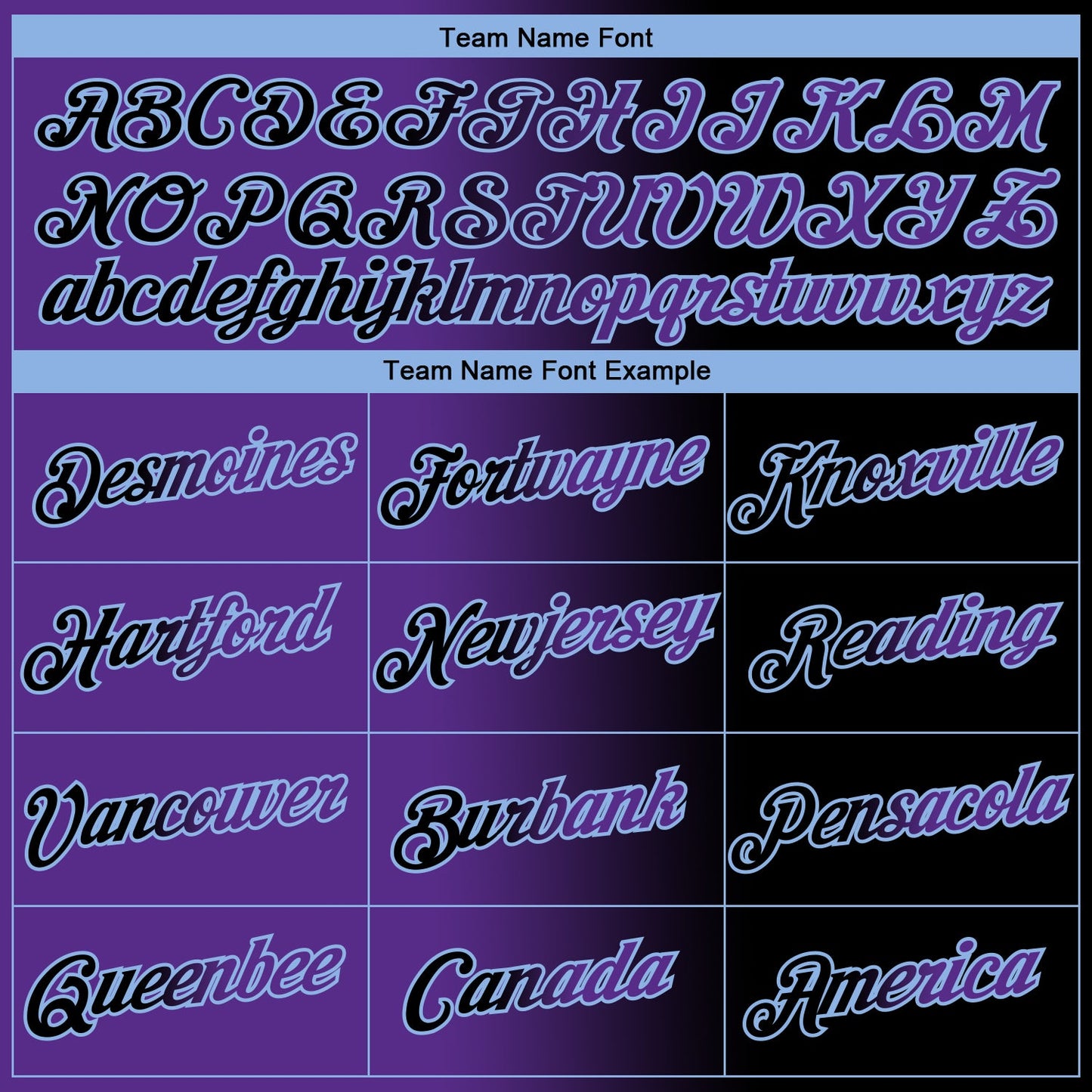 Custom Black Purple-Light Blue Gradient Fashion Performance T-Shirt view 3
