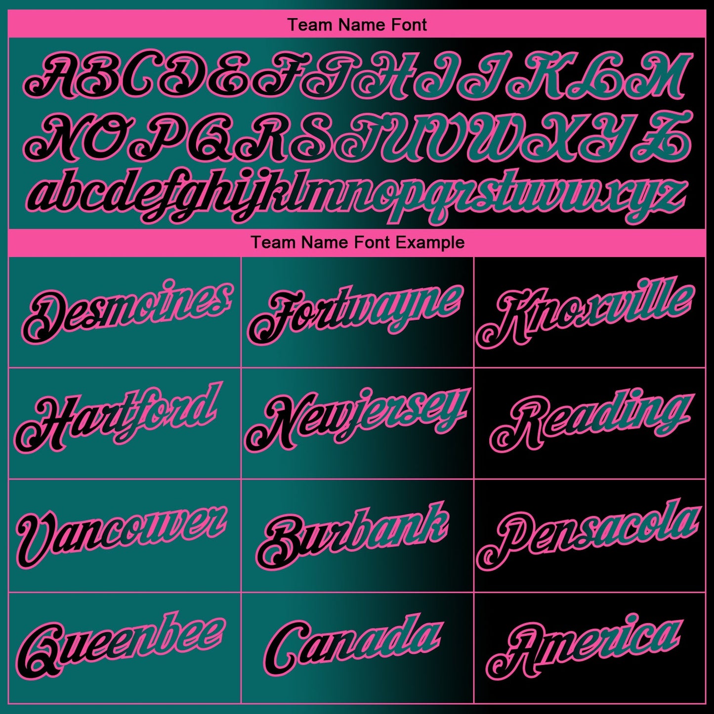 Custom Black Teal-Pink Gradient Fashion Performance T-Shirt view 3
