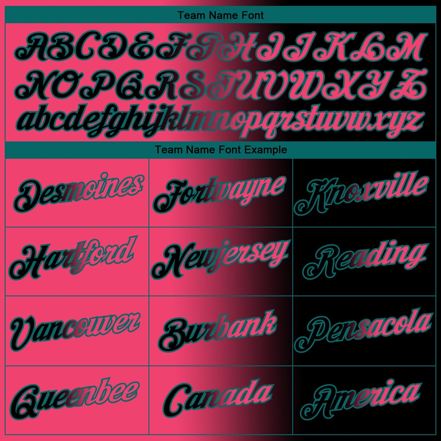 Custom Black Neon Pink-Teal Gradient Fashion Performance T-Shirt view 3