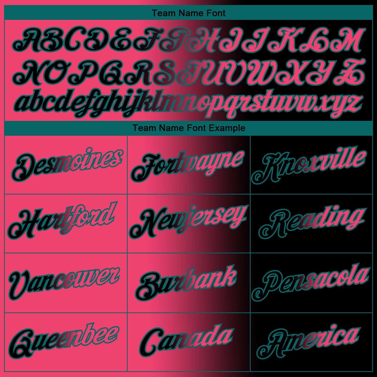 Custom Black Neon Pink-Teal Gradient Fashion Performance T-Shirt view 3