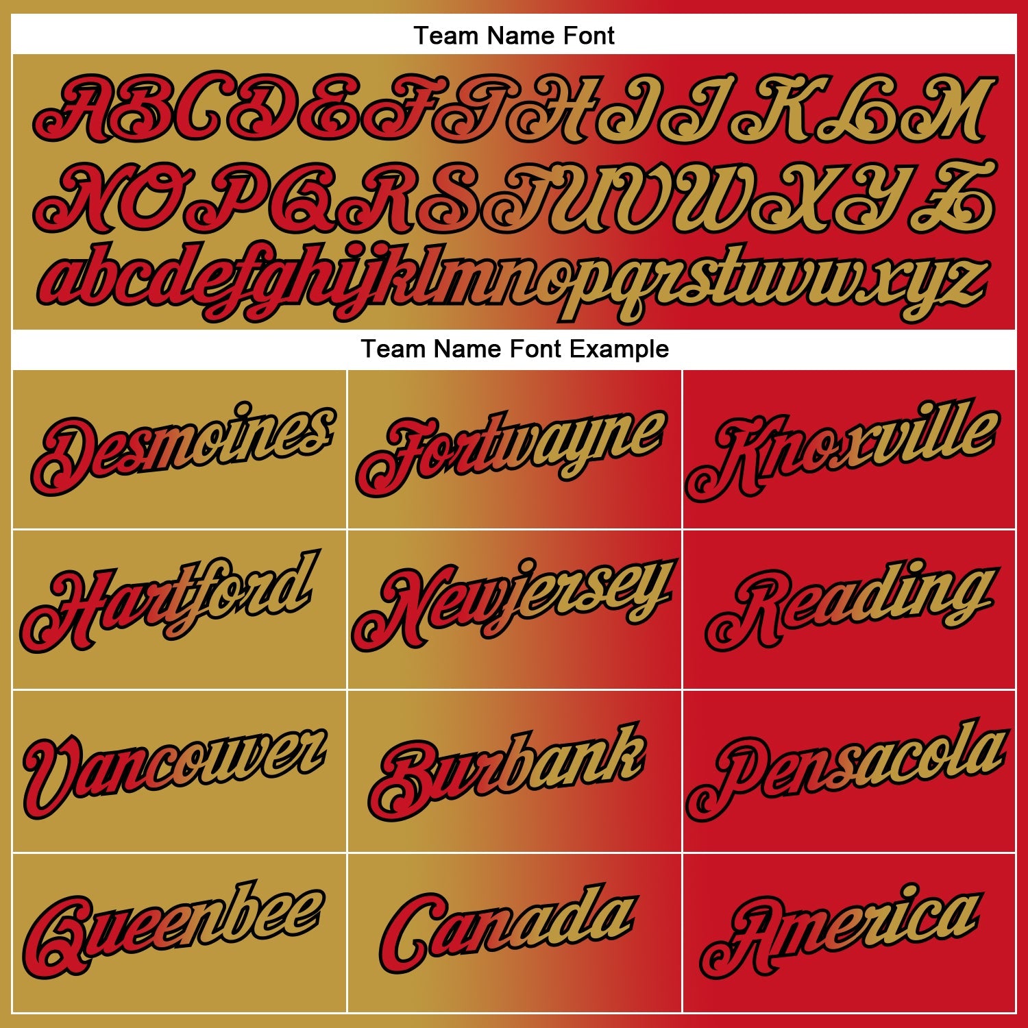 Custom Red Old Gold-Black Gradient Fashion Performance T-Shirt view 3