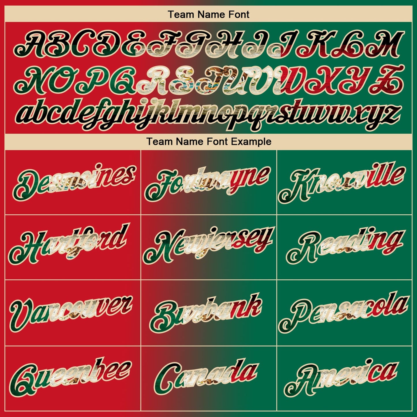 Custom Red Vintage Mexican Flag Kelly Green-City Cream Gradient Fashion Performance T-Shirt view 3