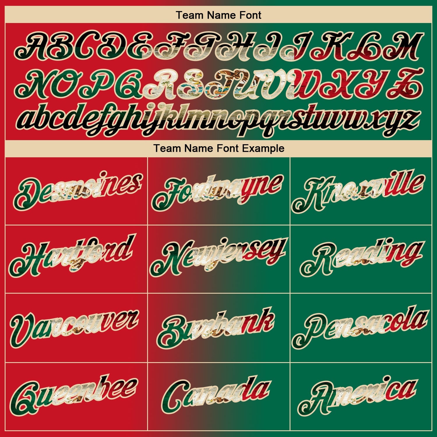 Custom Red Vintage Mexican Flag Kelly Green-City Cream Gradient Fashion Performance T-Shirt view 3