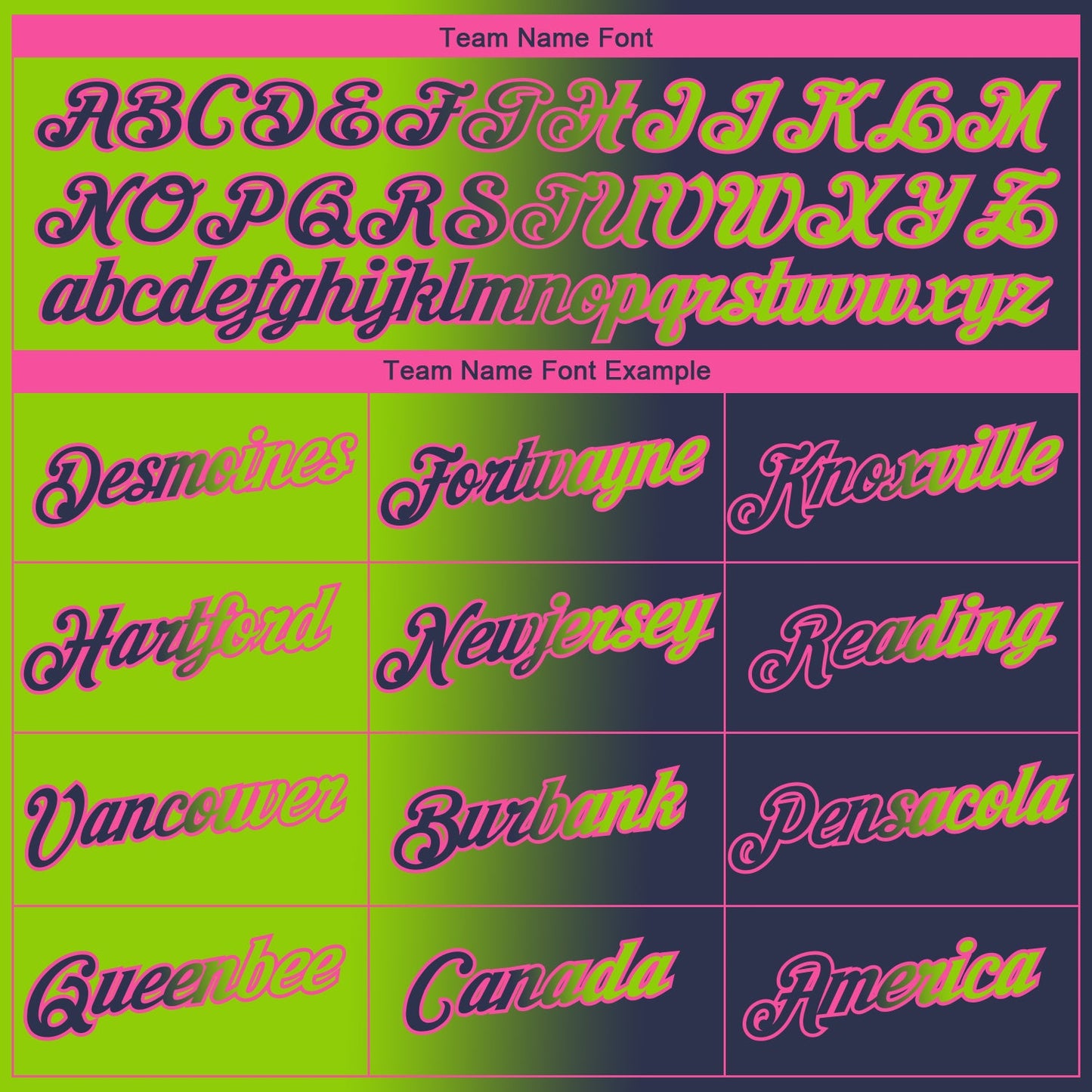 Custom Navy Neon Green-Pink Gradient Fashion Performance T-Shirt view 3