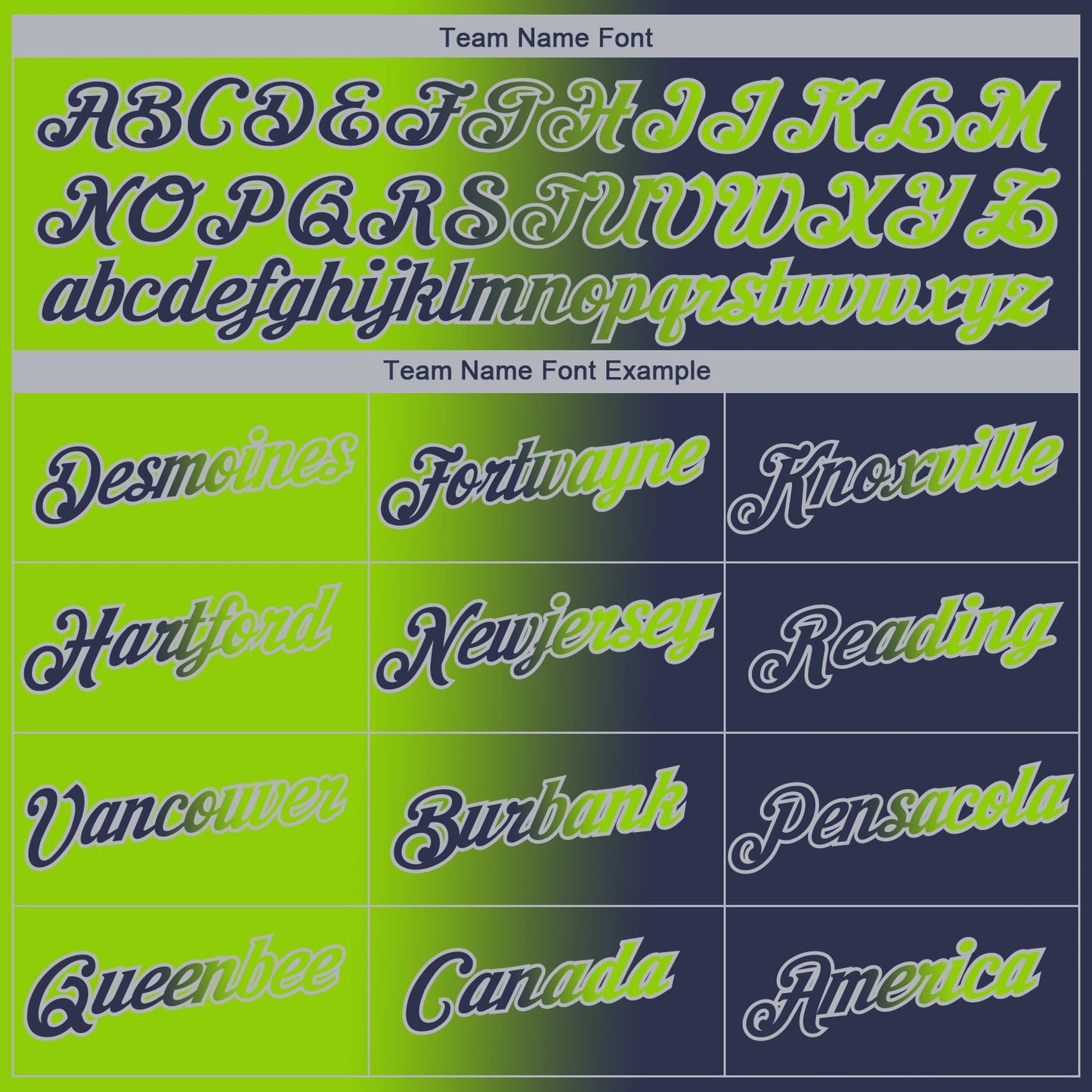 Custom Navy Neon Green-Gray Gradient Fashion Performance T-Shirt view 3