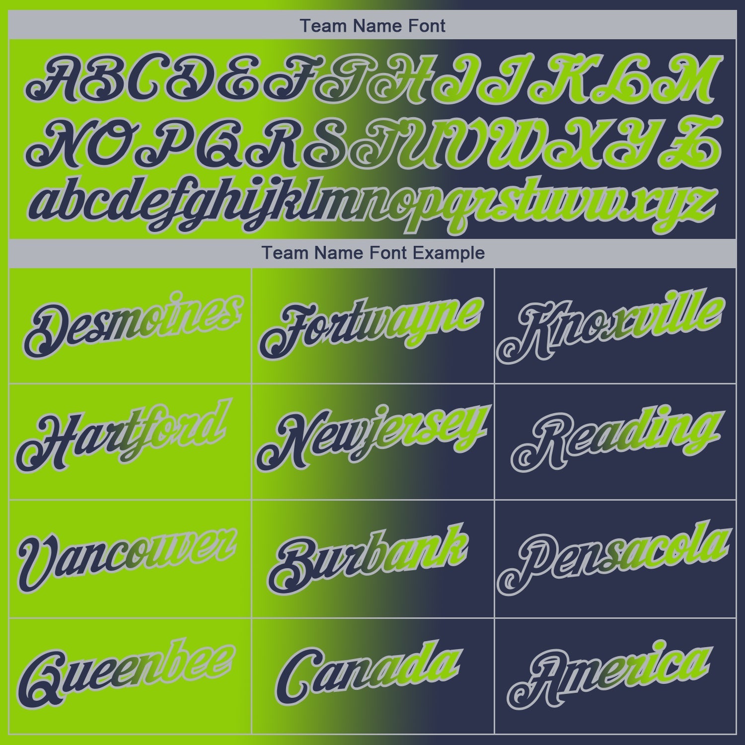 Custom Navy Neon Green-Gray Gradient Fashion Performance T-Shirt view 3